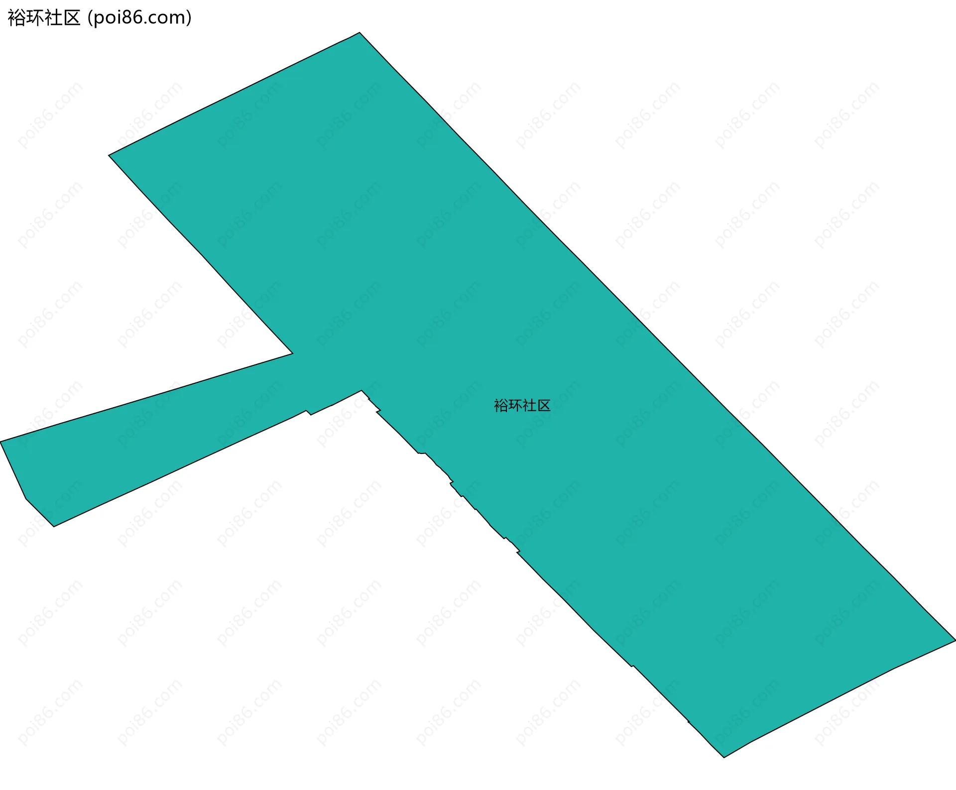 裕环社区边界地图