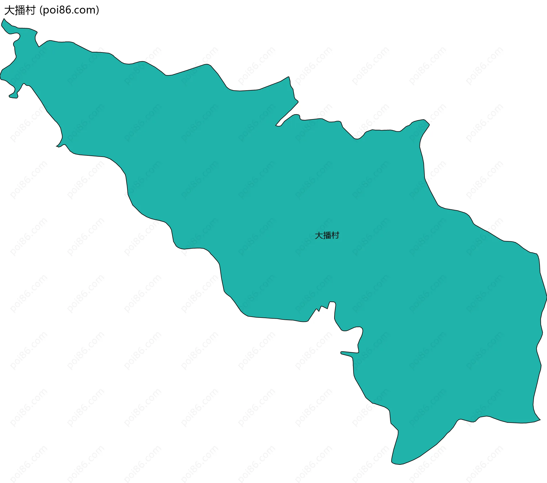 大播村边界地图