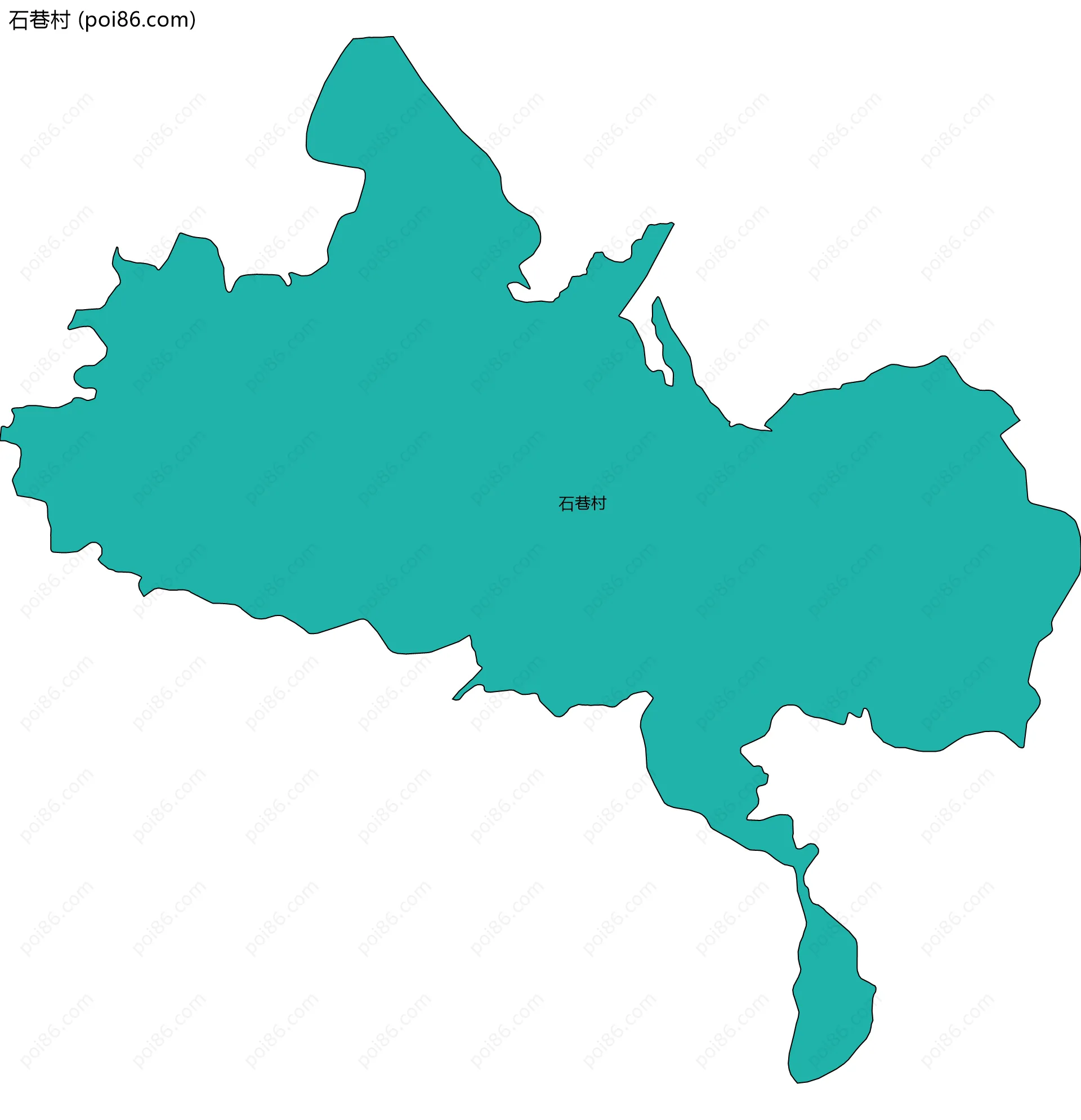 石巷村边界地图