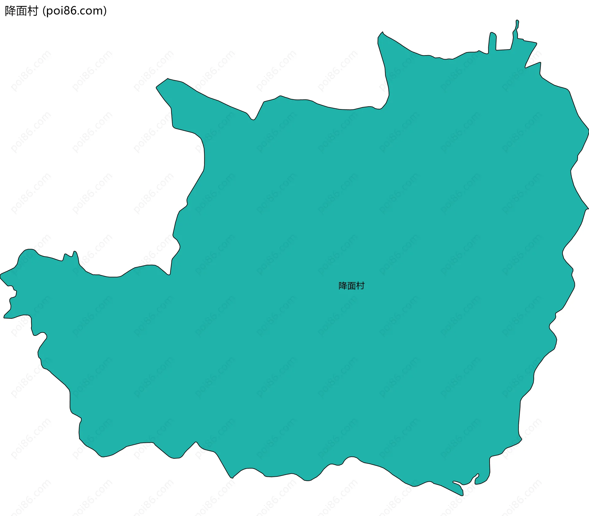 降面村边界地图