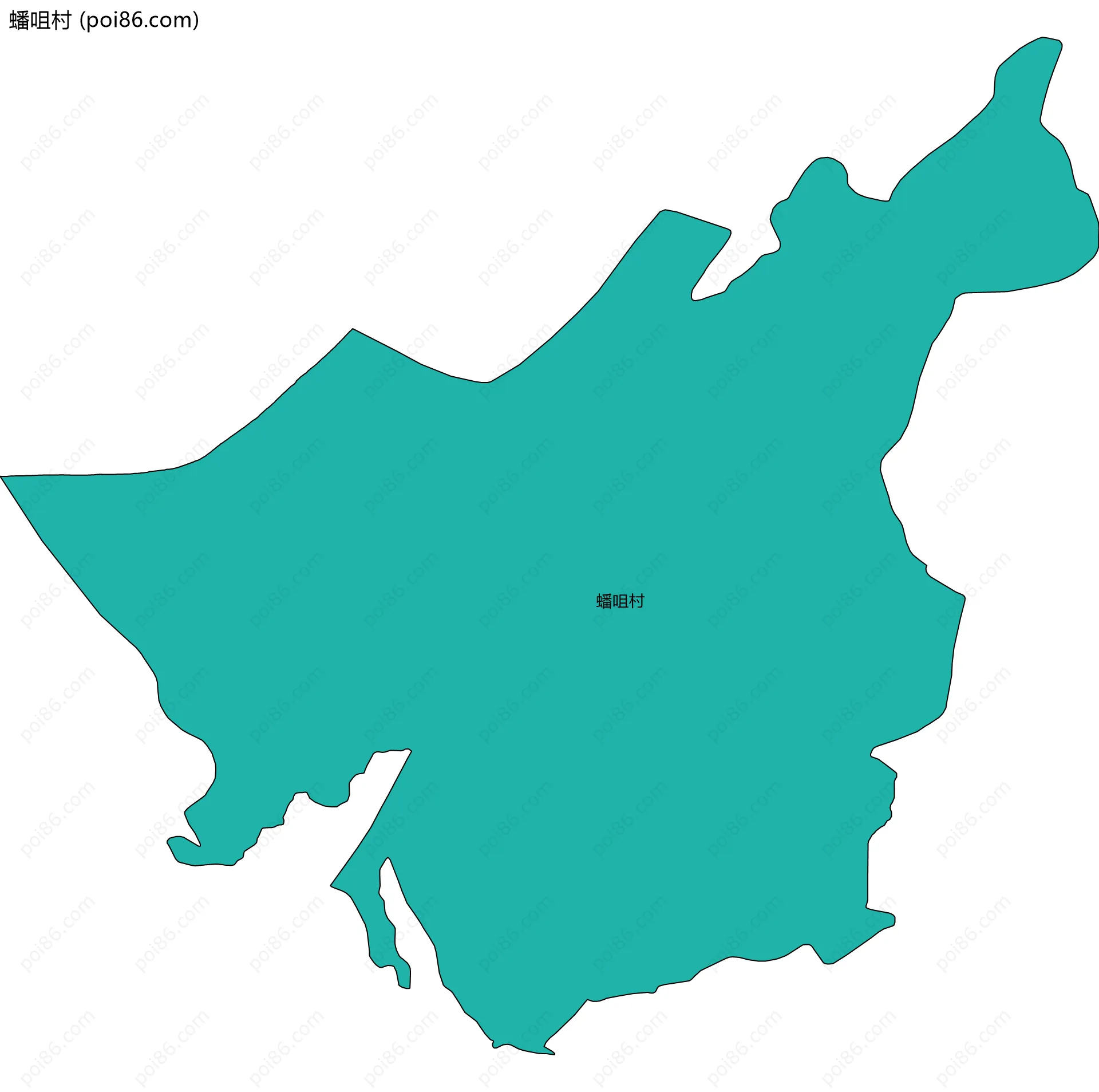 蟠咀村边界地图