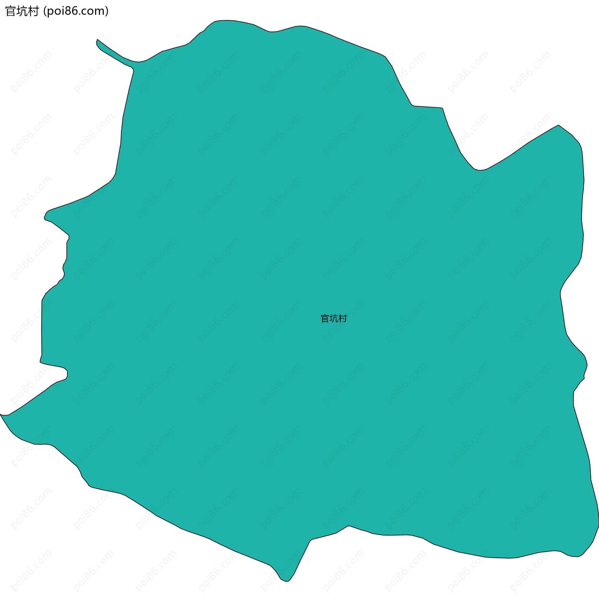 官坑村边界地图