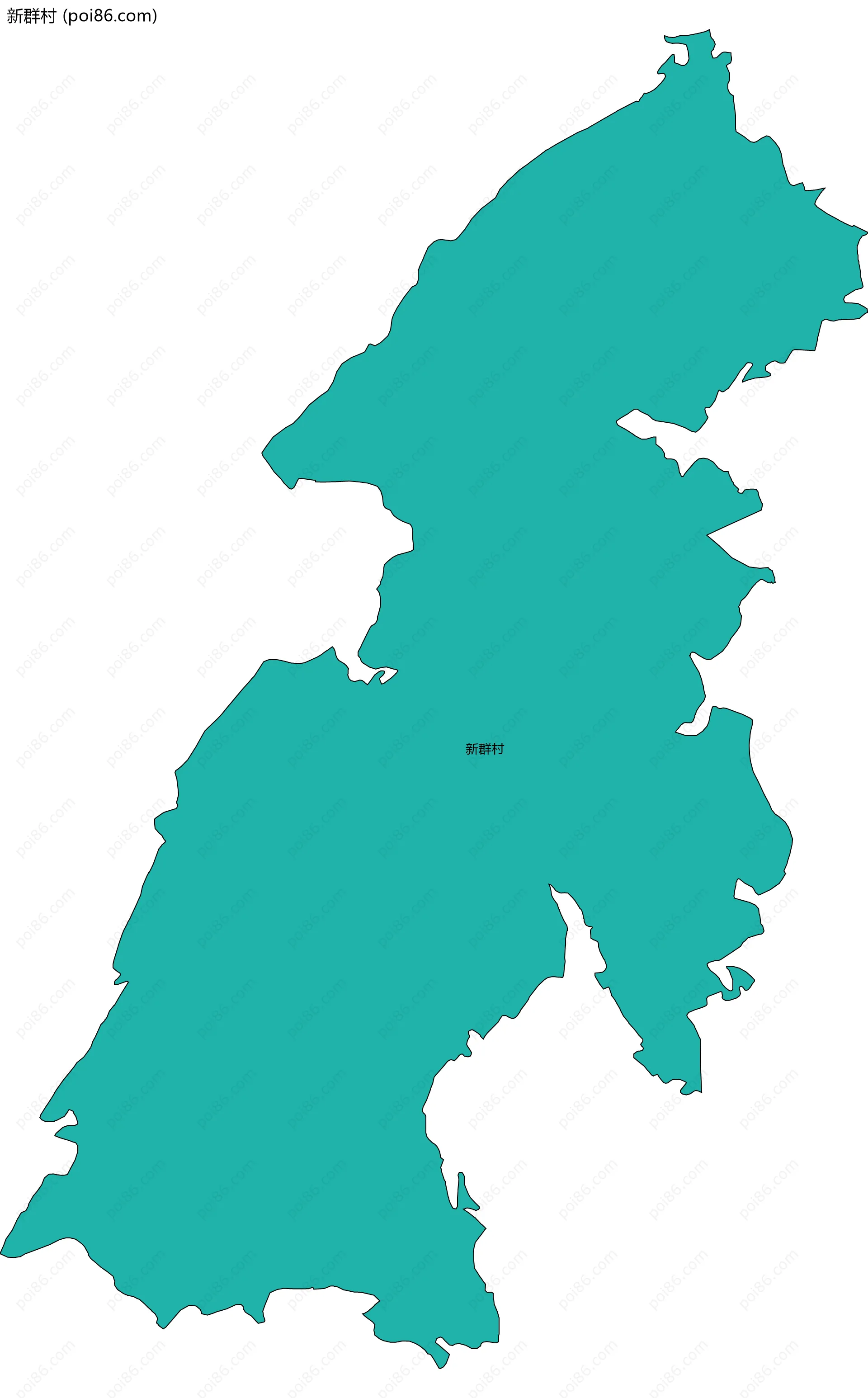 新群村边界地图