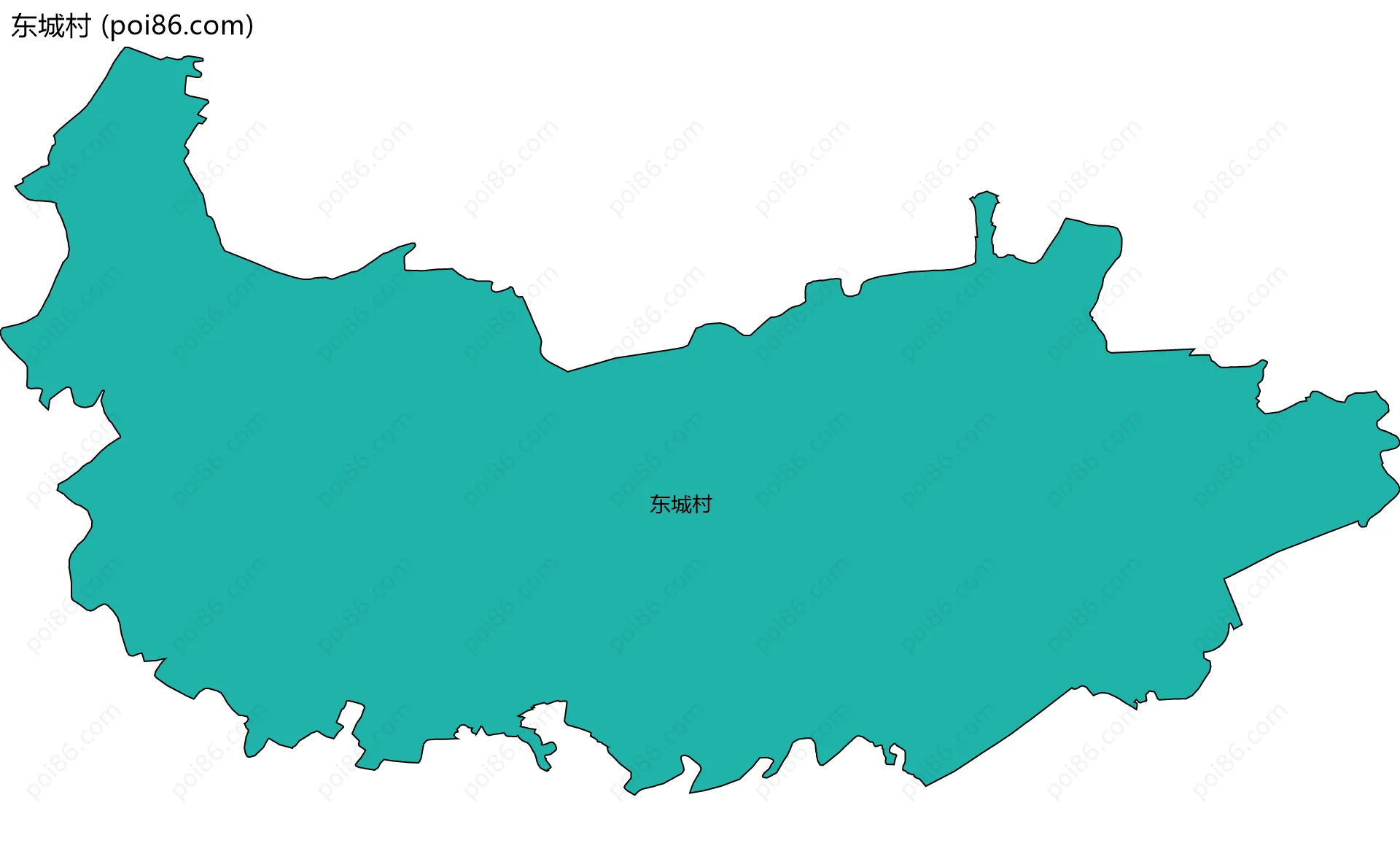 东城村边界地图