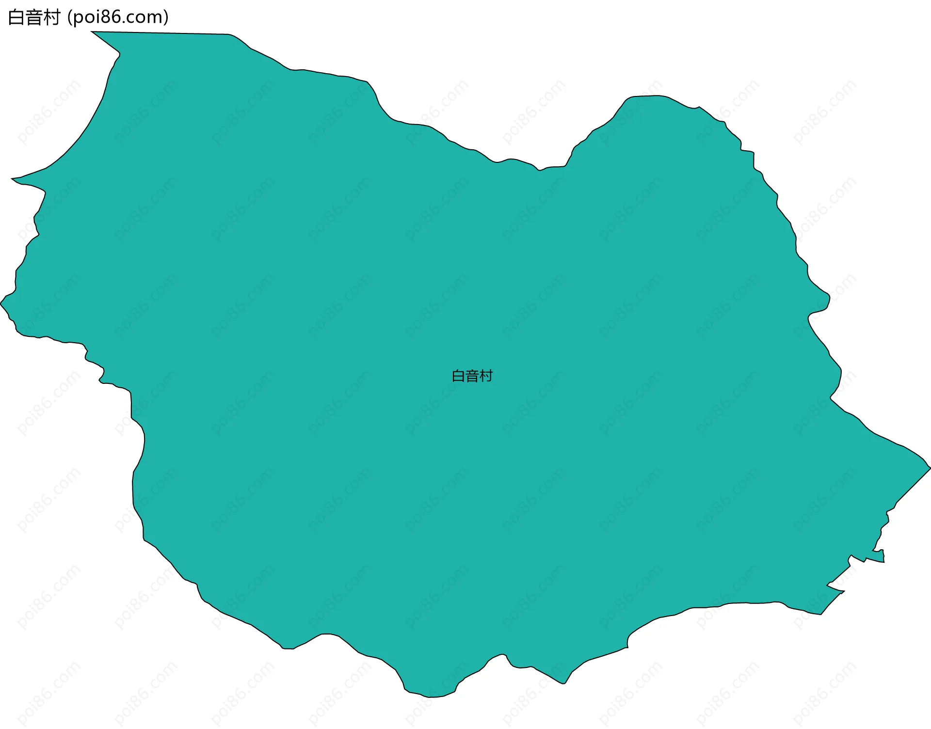 白音村边界地图