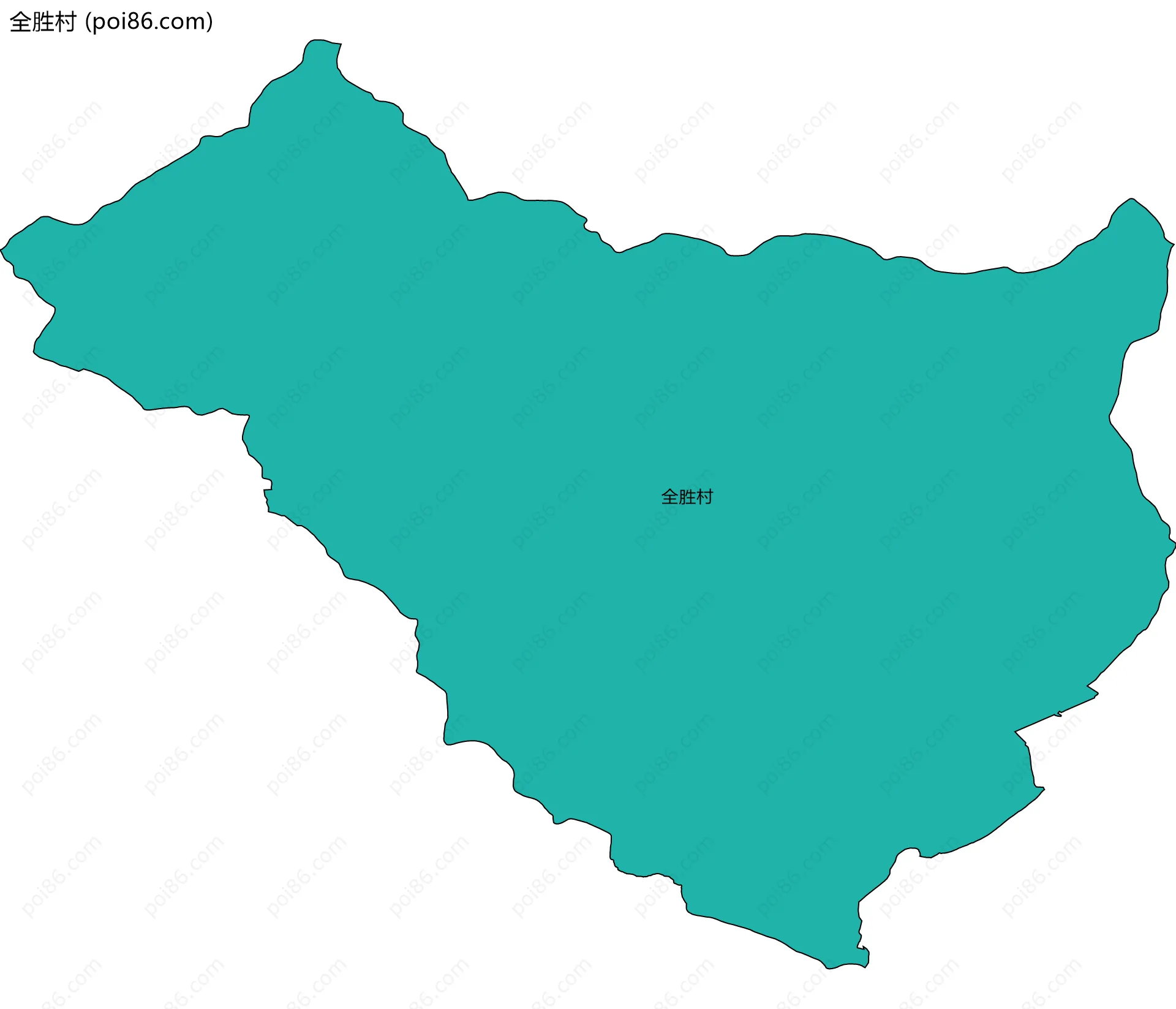 全胜村边界地图