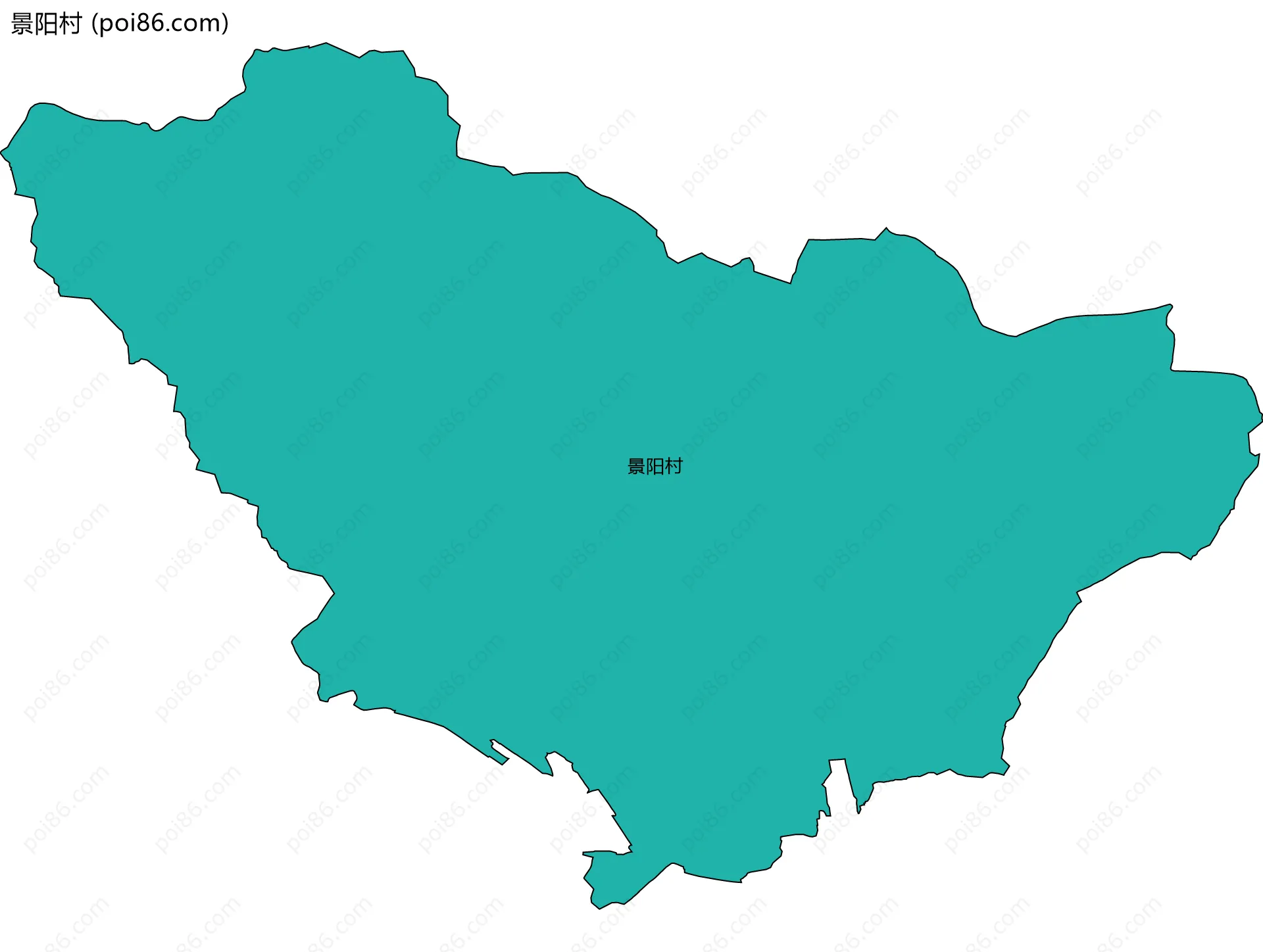 景阳村边界地图