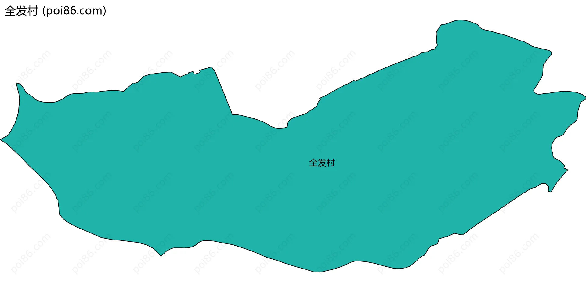 全发村边界地图
