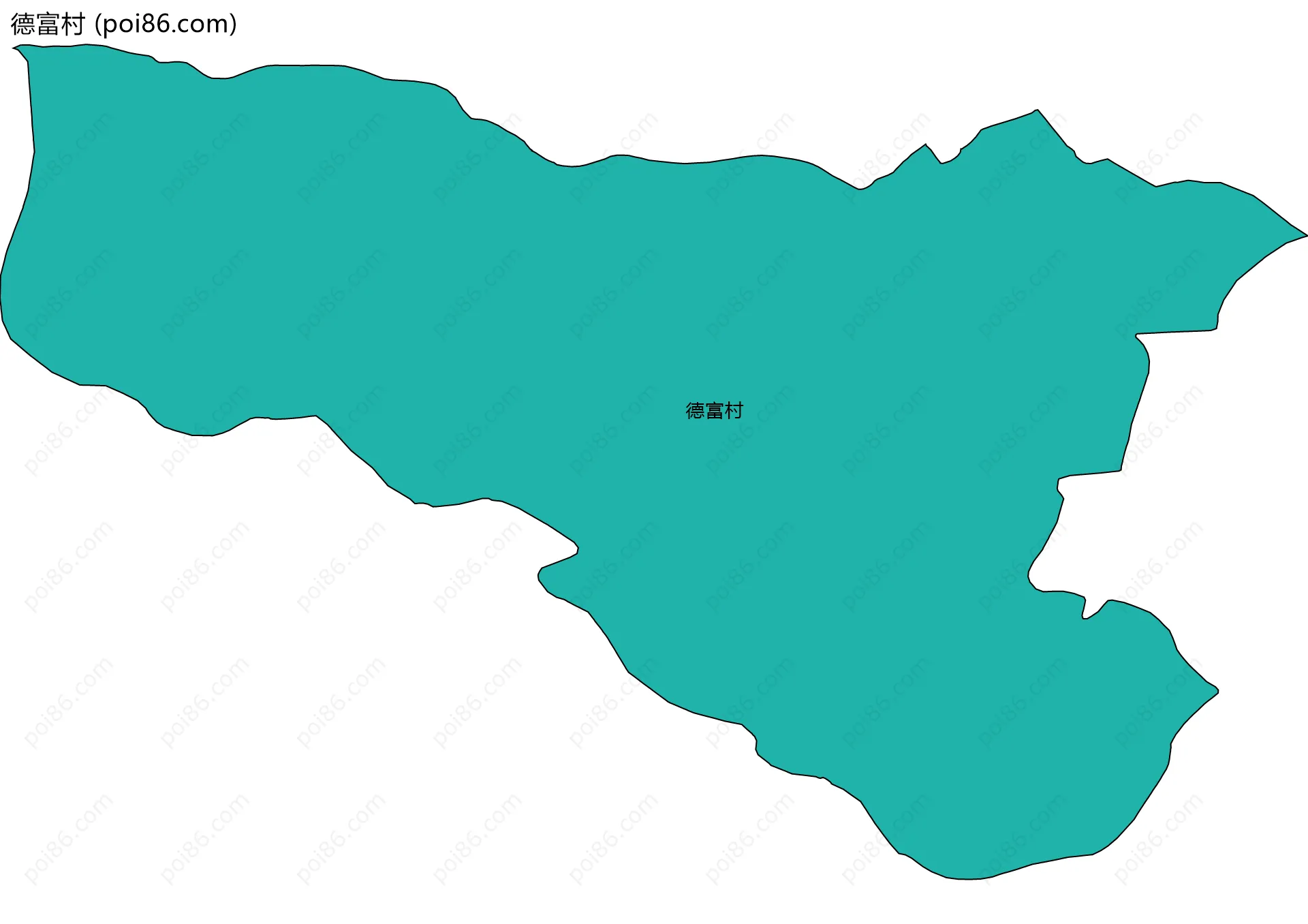 德富村边界地图