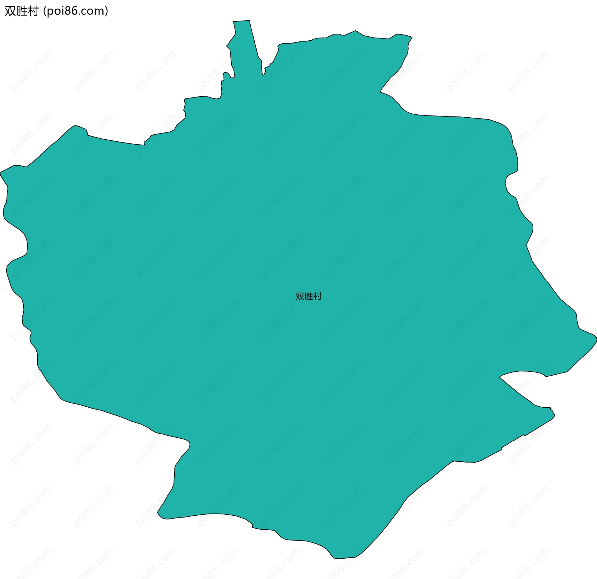 双胜村边界地图