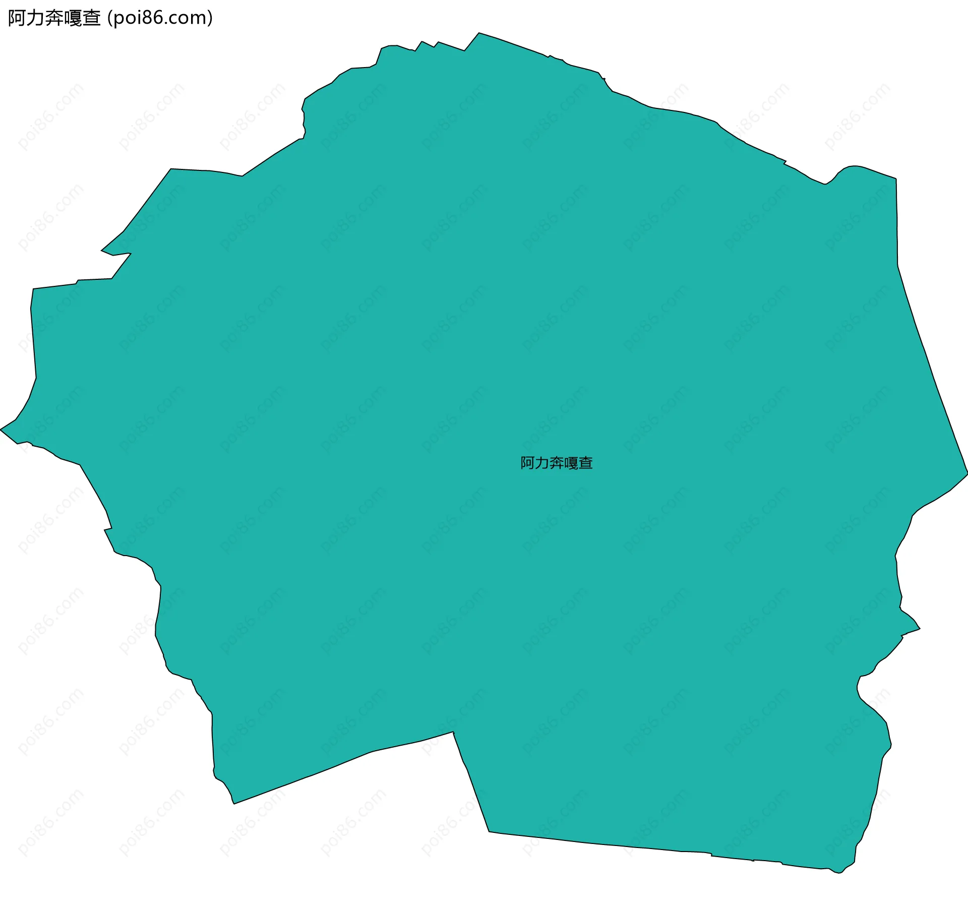 阿力奔嘎查边界地图