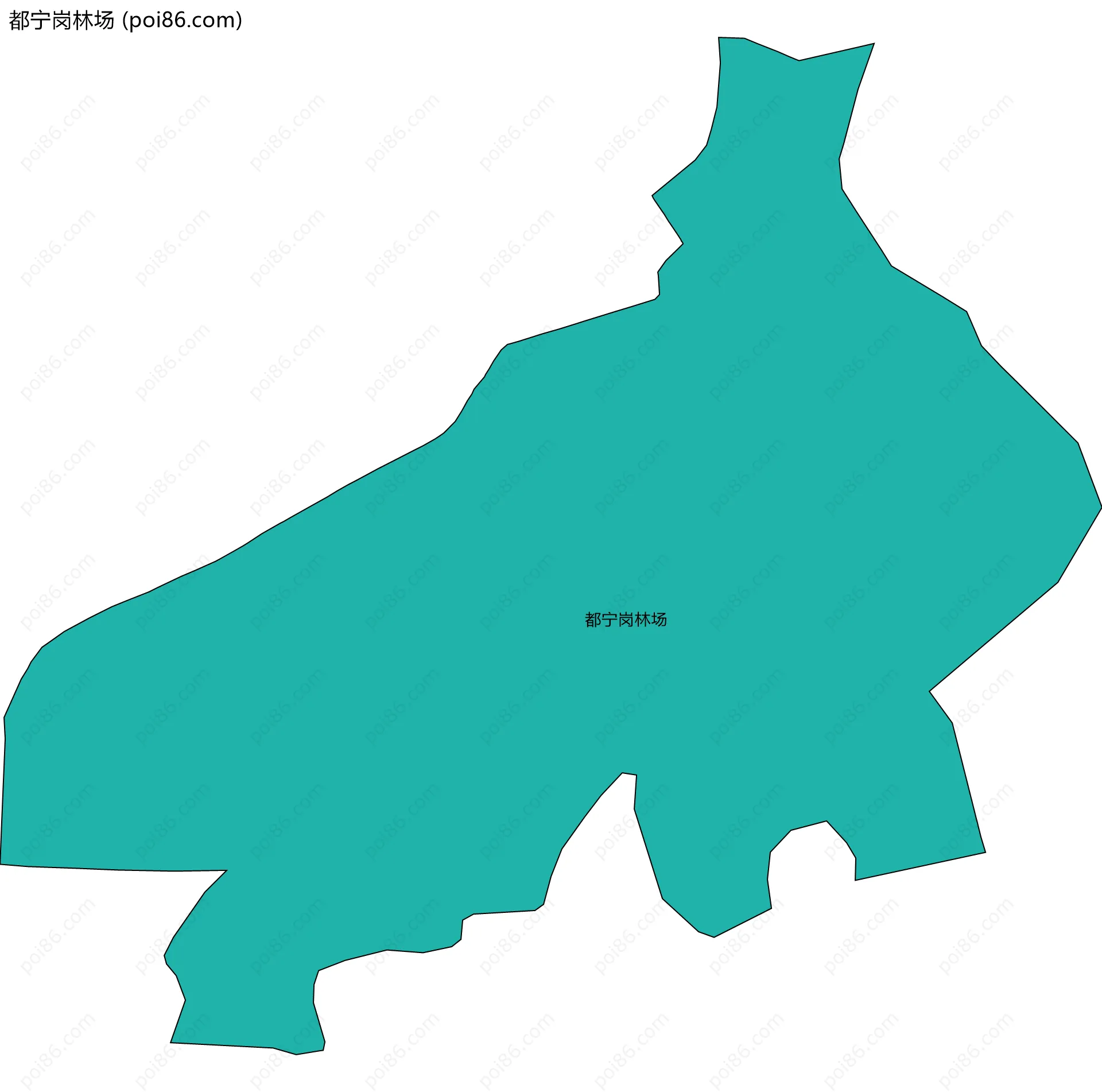 都宁岗林场边界地图