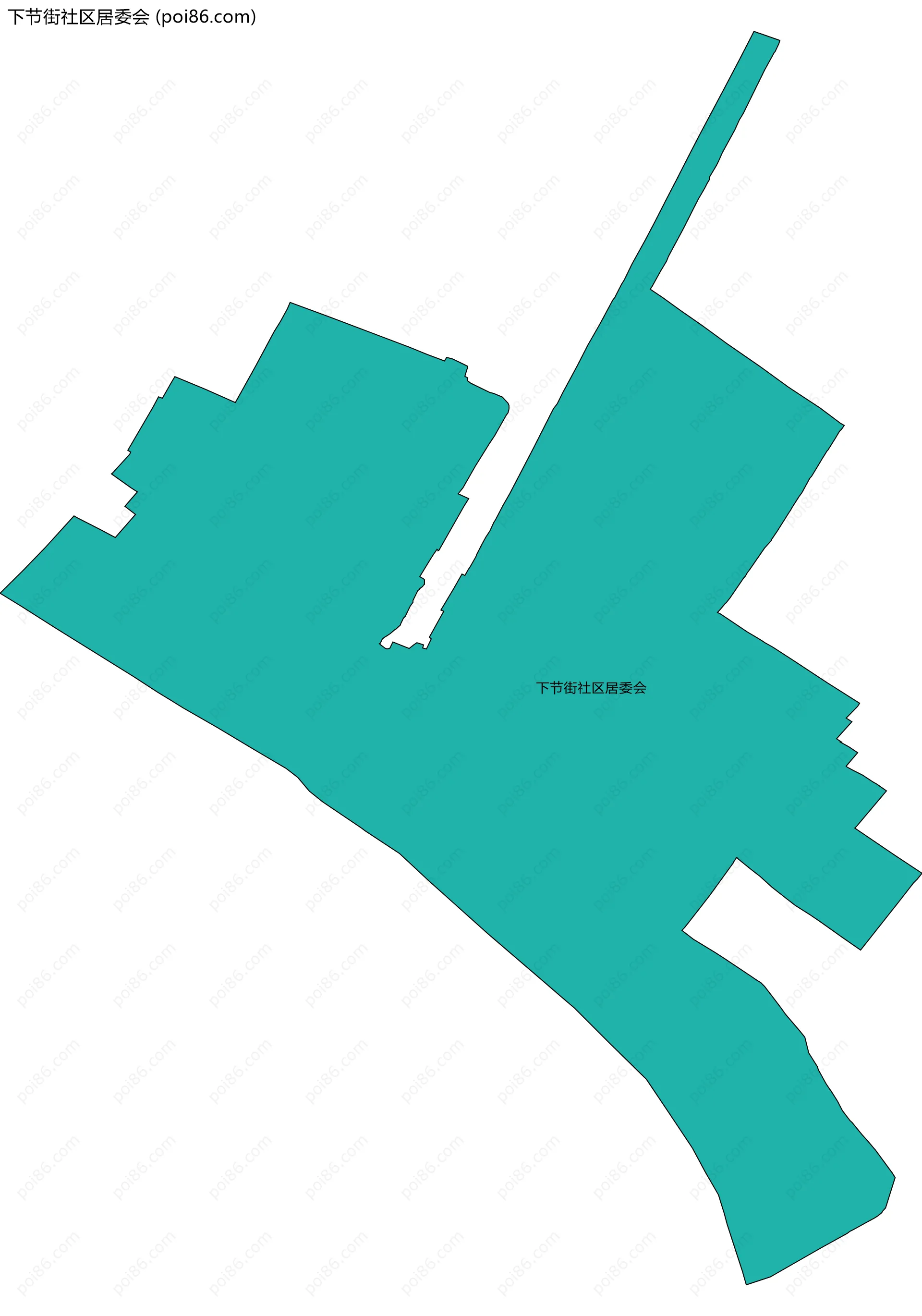 下节街社区居委会边界地图