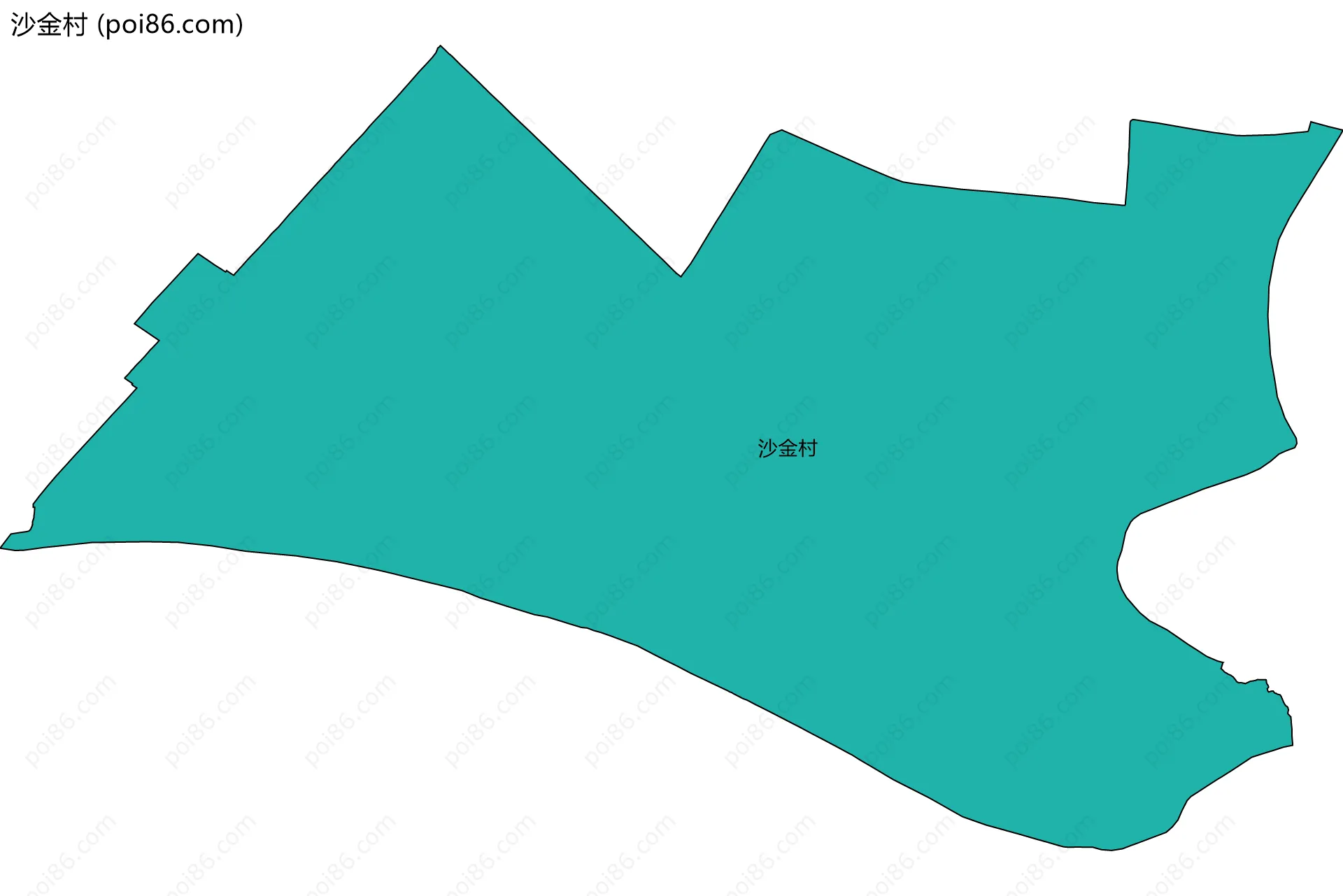 沙金村边界地图