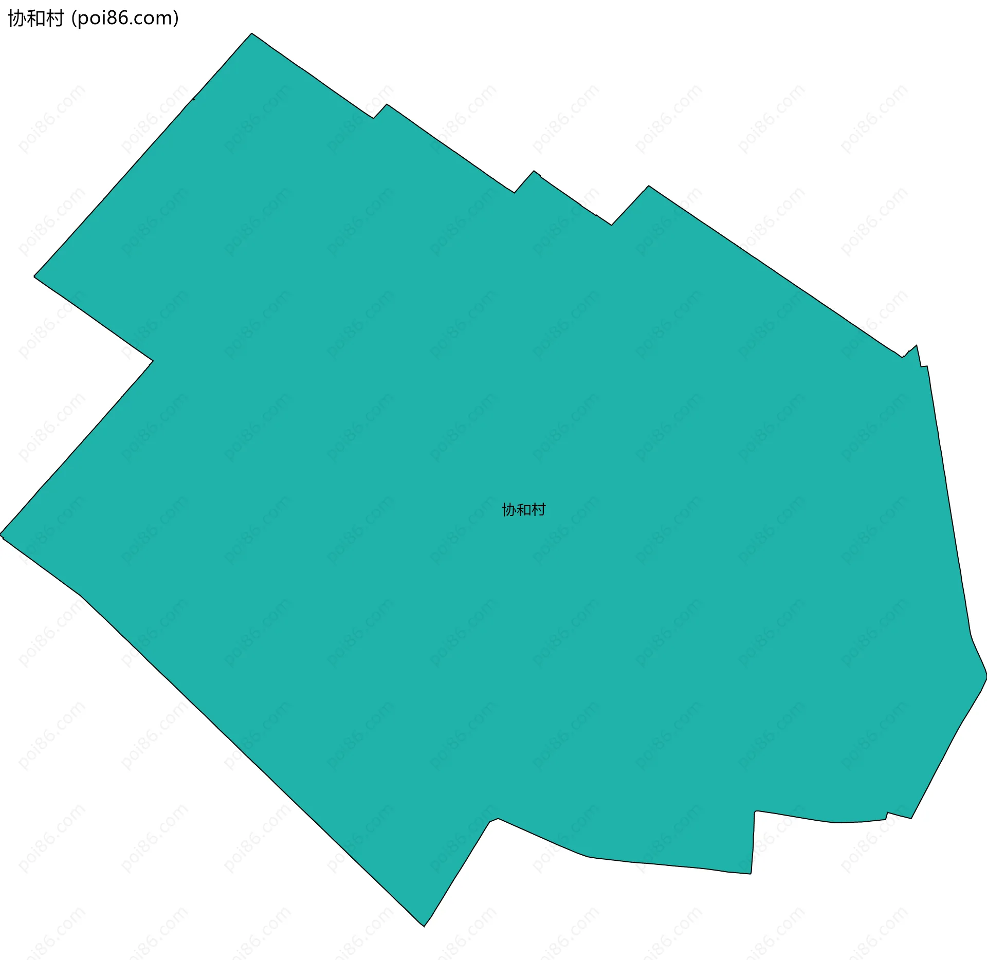 协和村边界地图