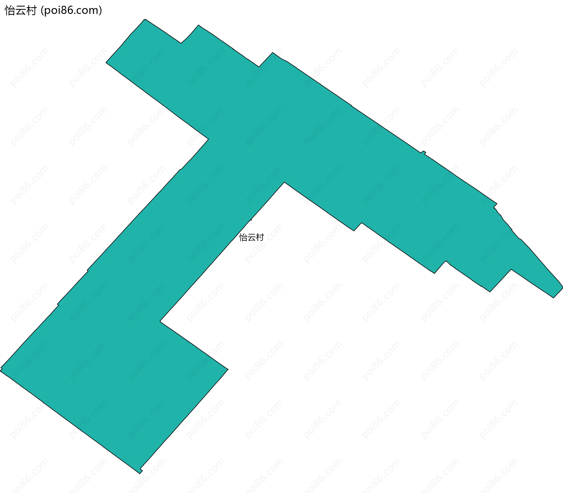 怡云村边界地图