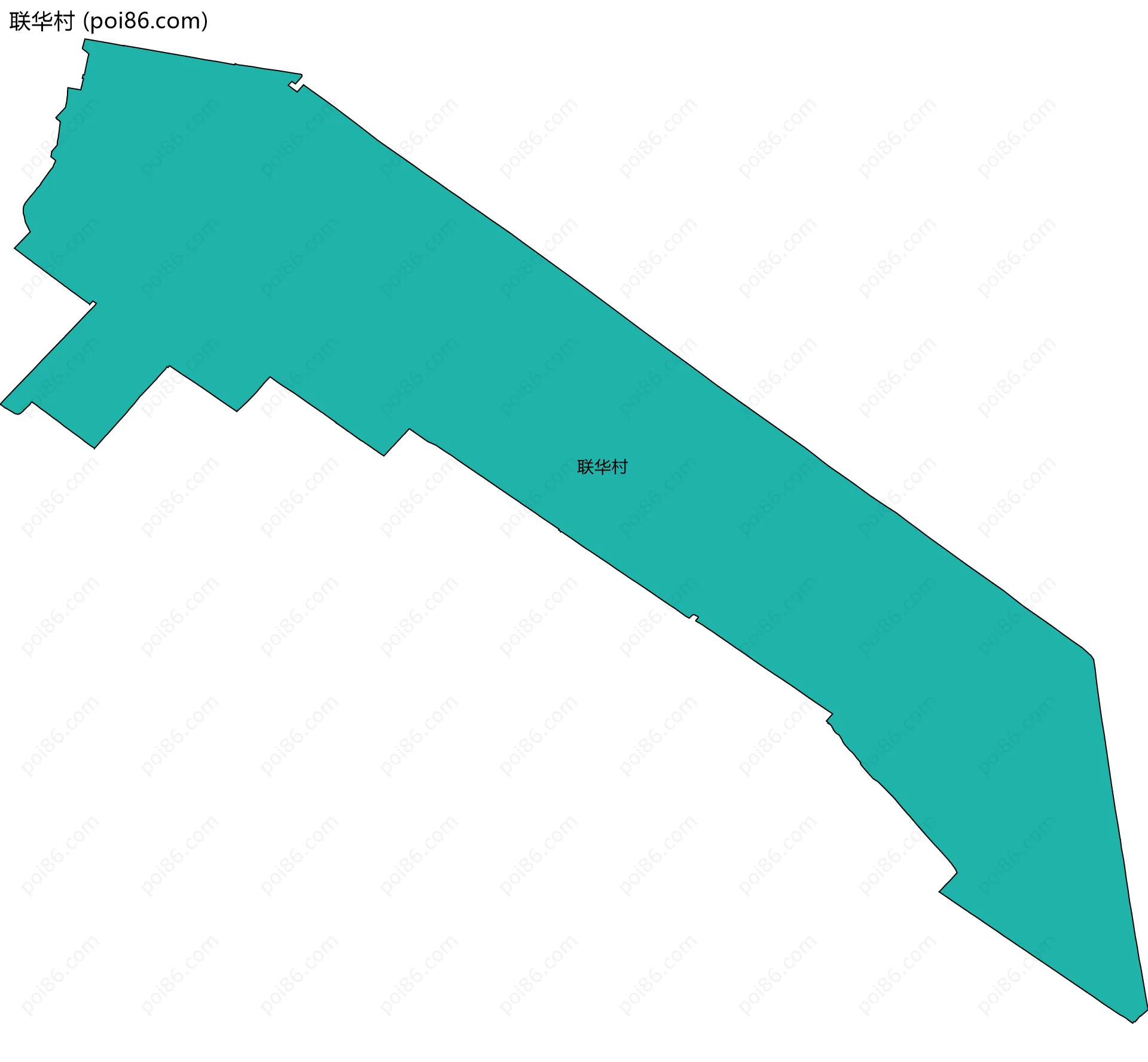 联华村边界地图