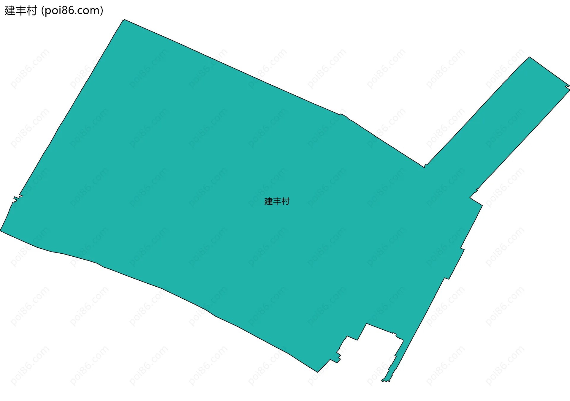 建丰村边界地图