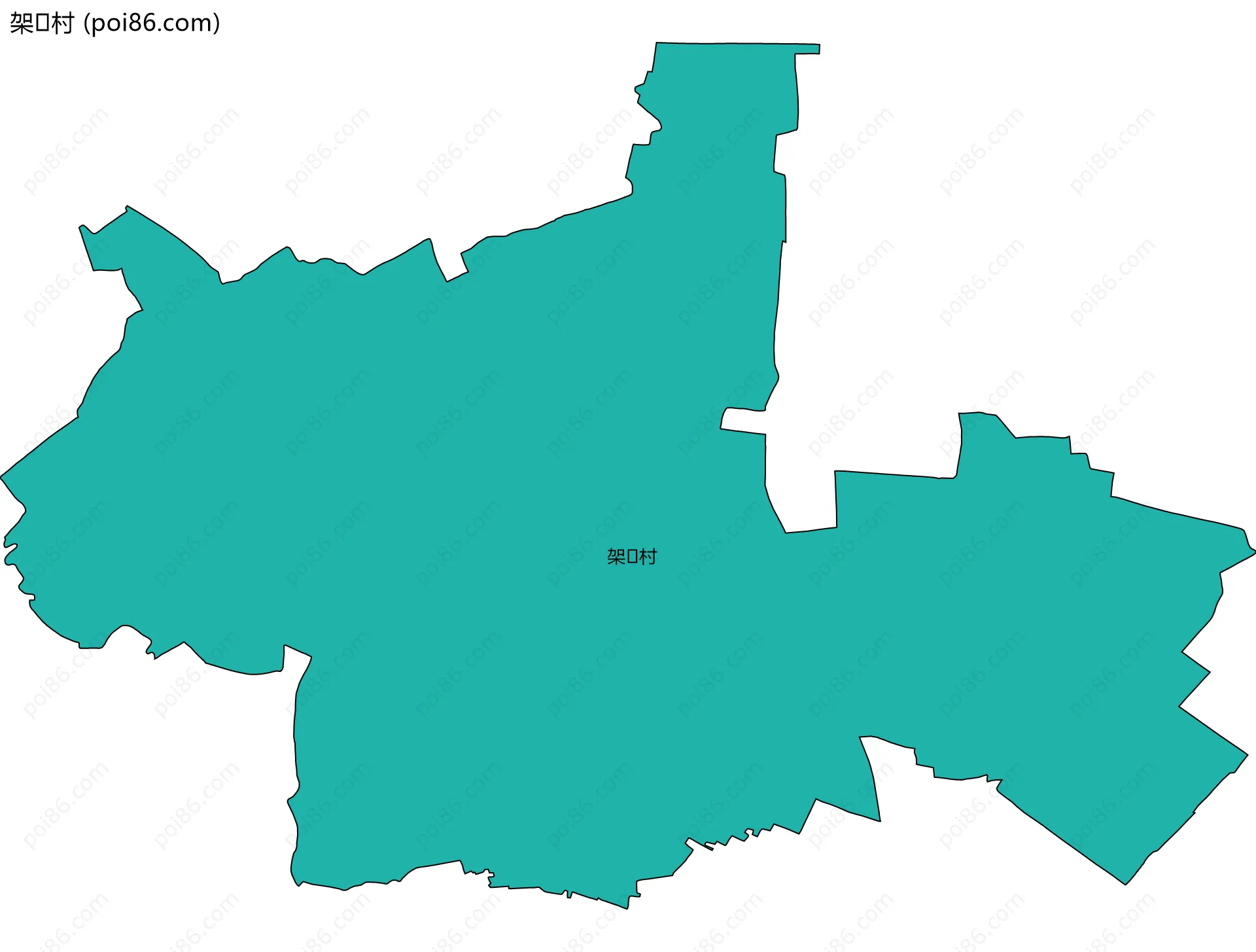 架村边界地图