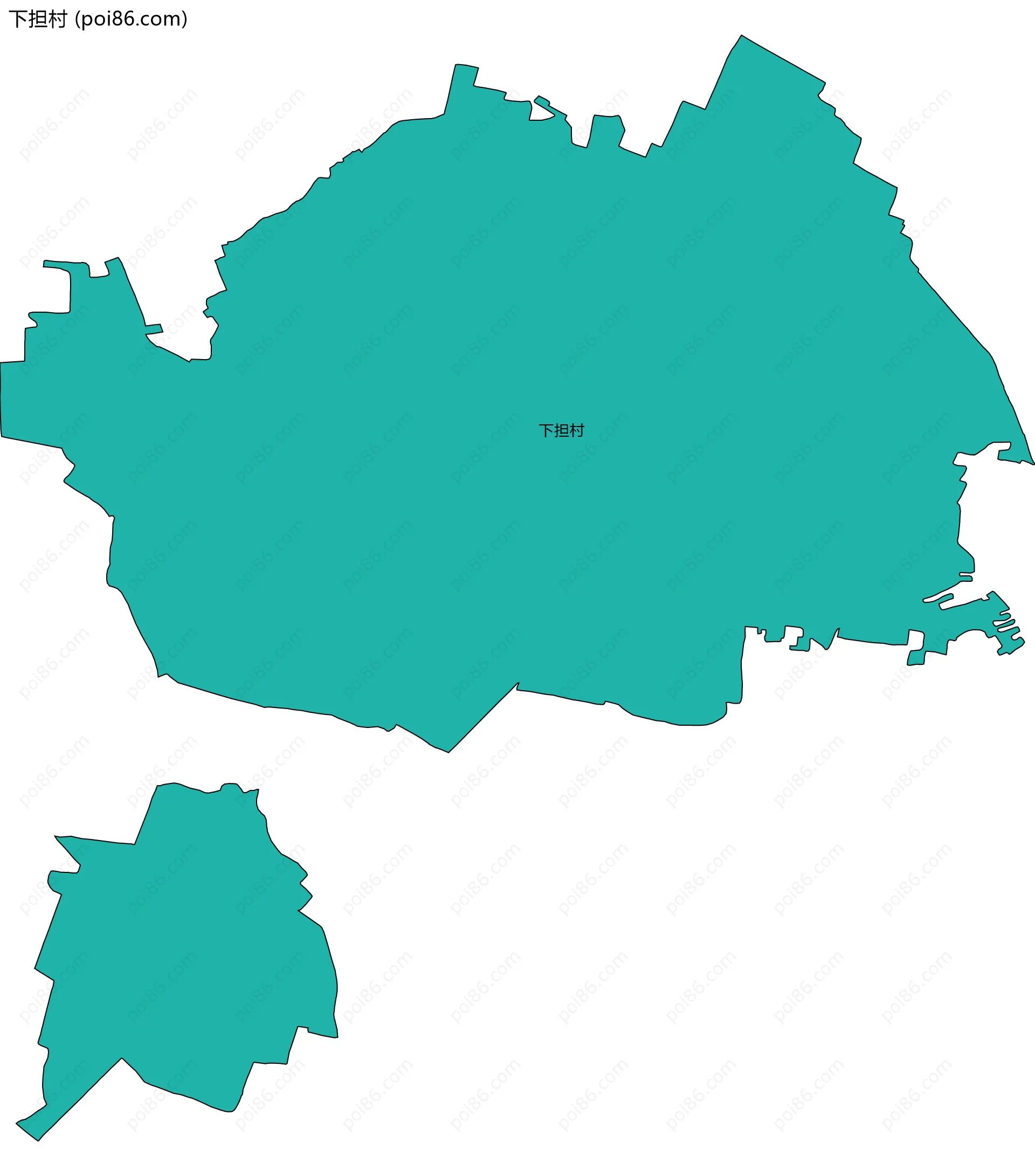 下担村边界地图