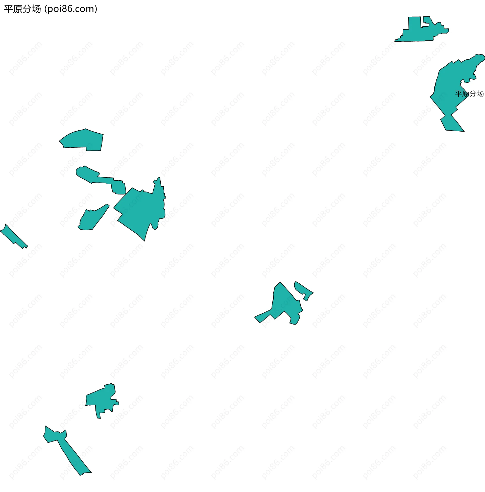 平原分场边界地图