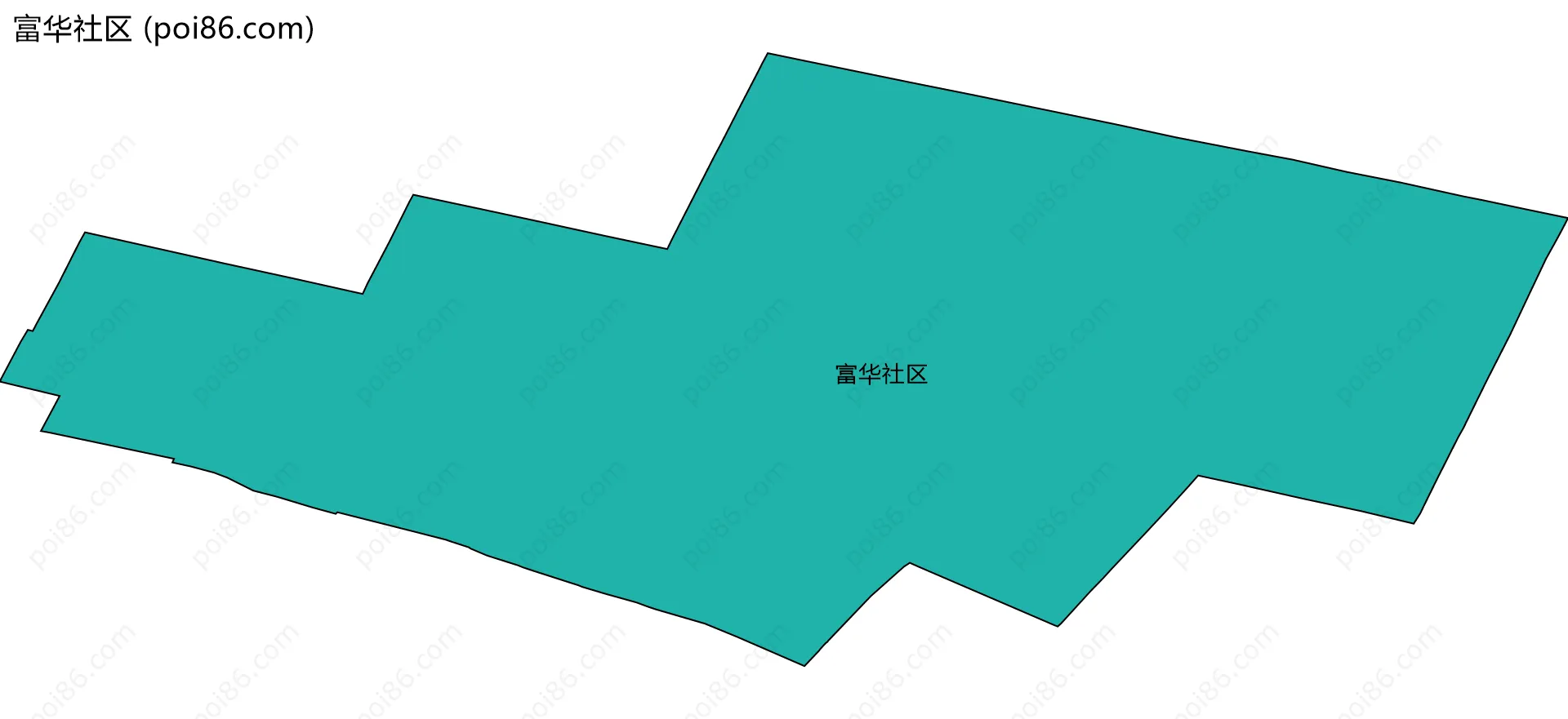 富华社区边界地图