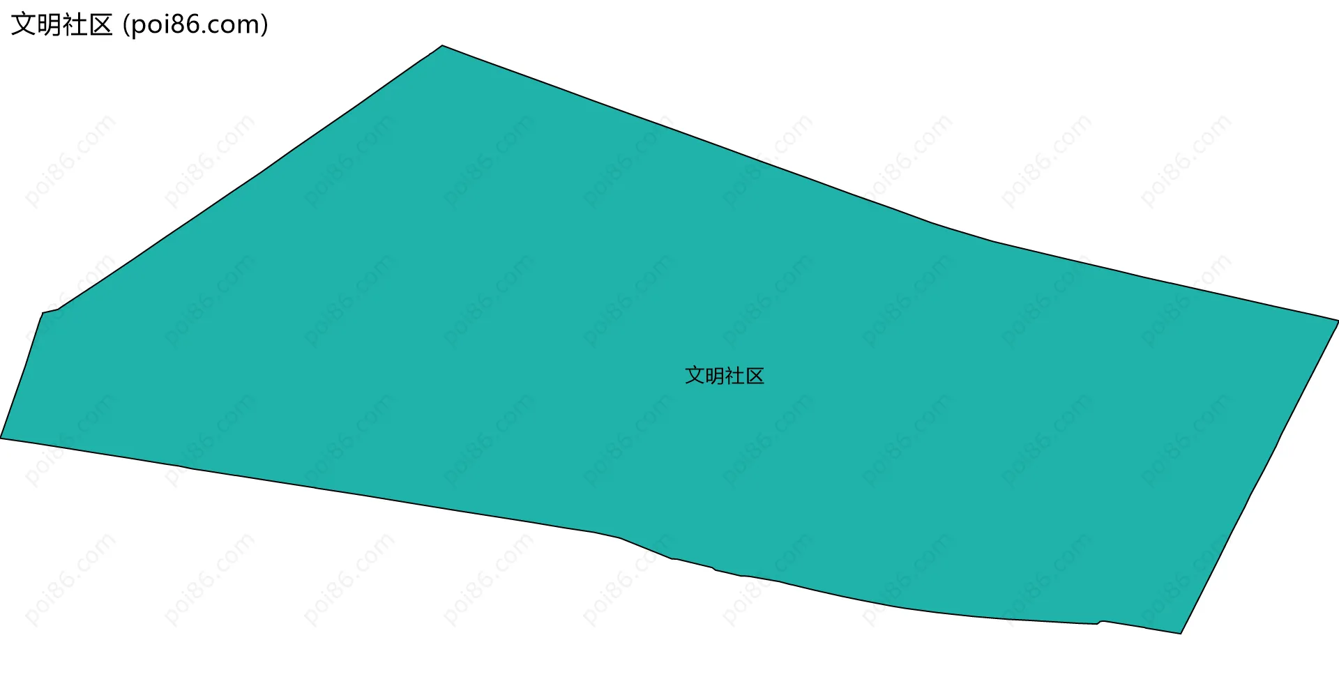 文明社区边界地图