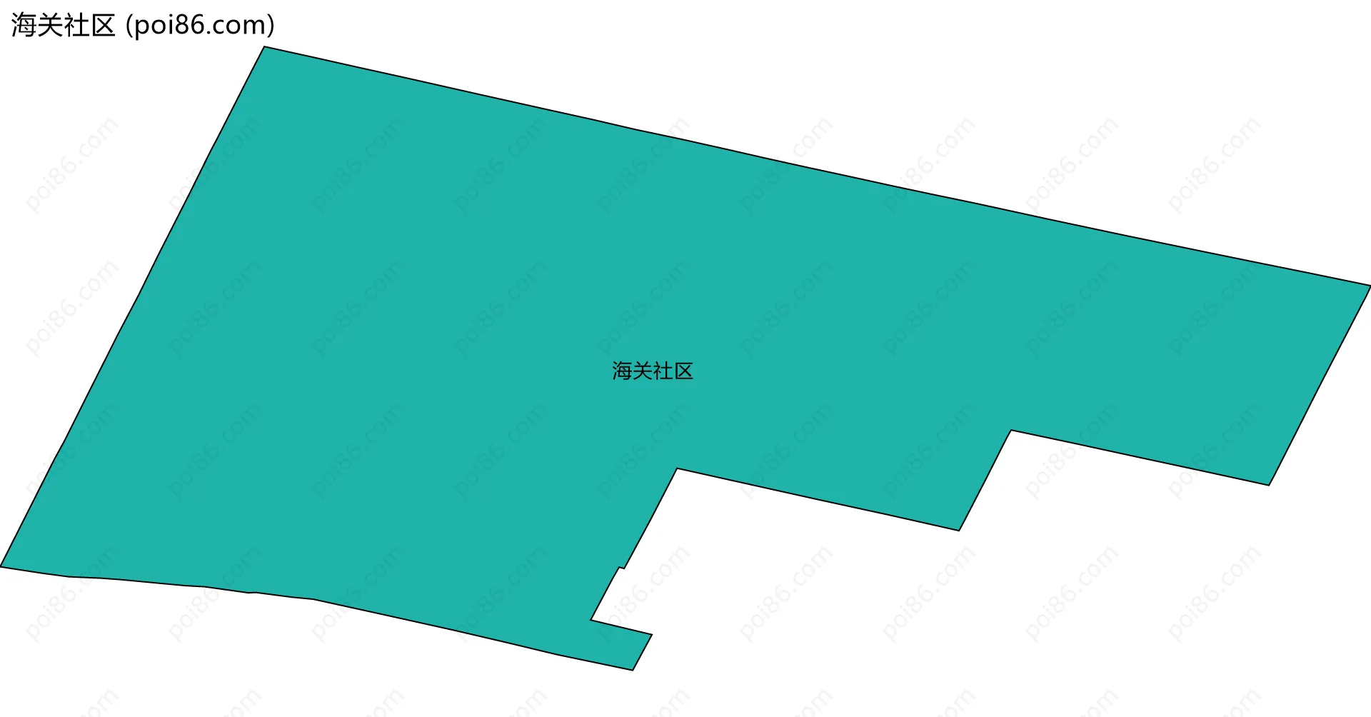 海关社区边界地图