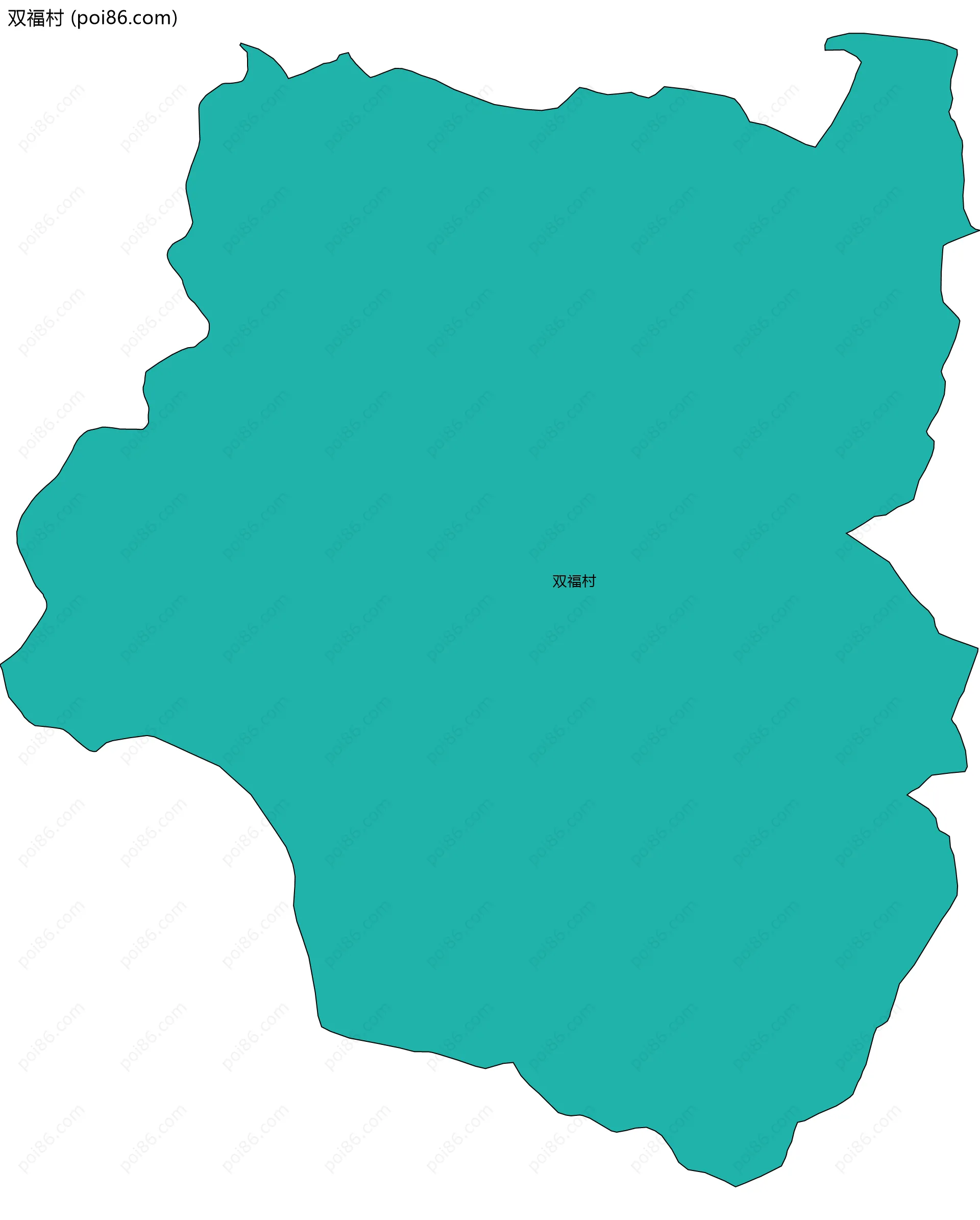 双福村边界地图