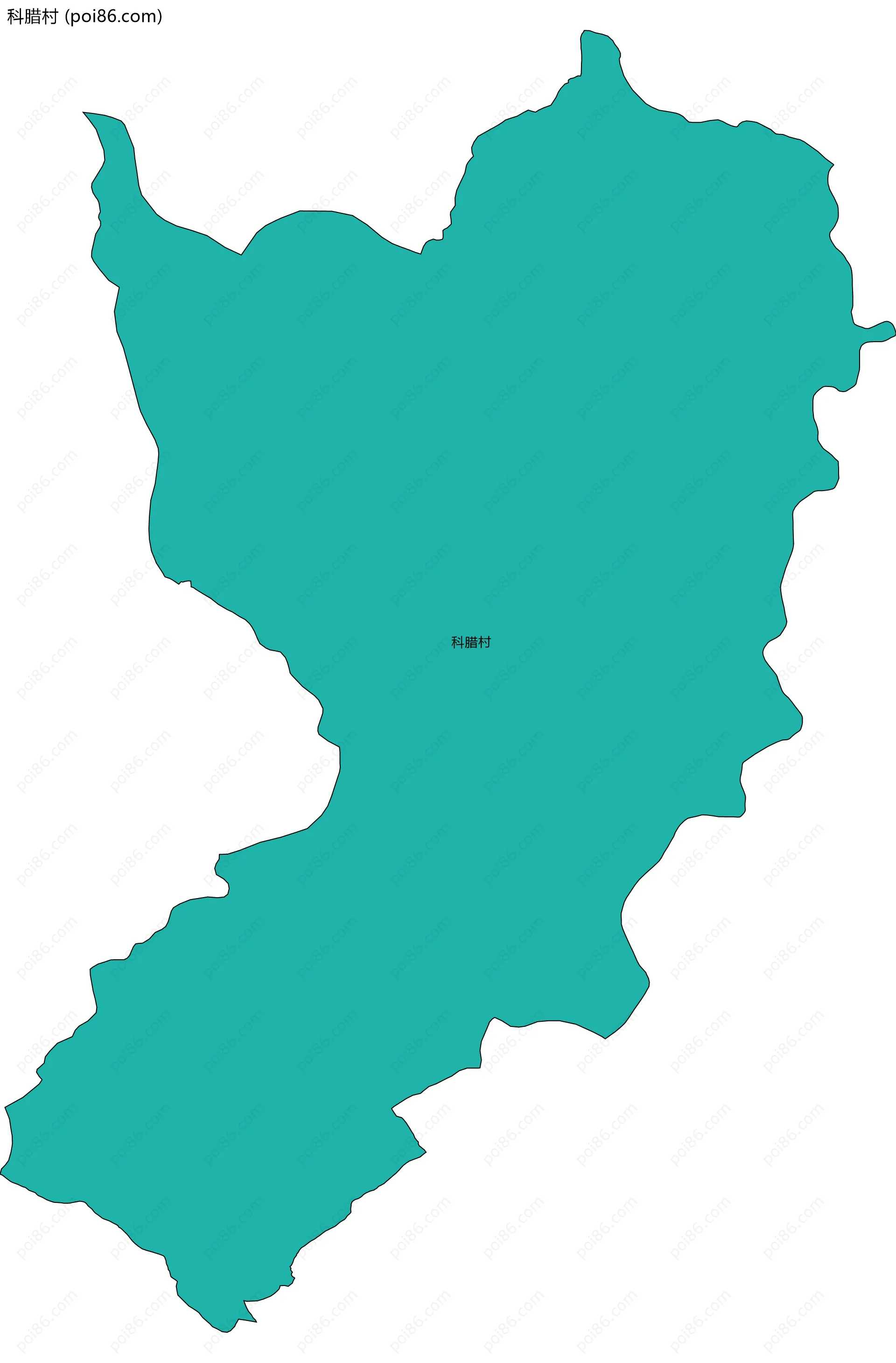 科腊村边界地图