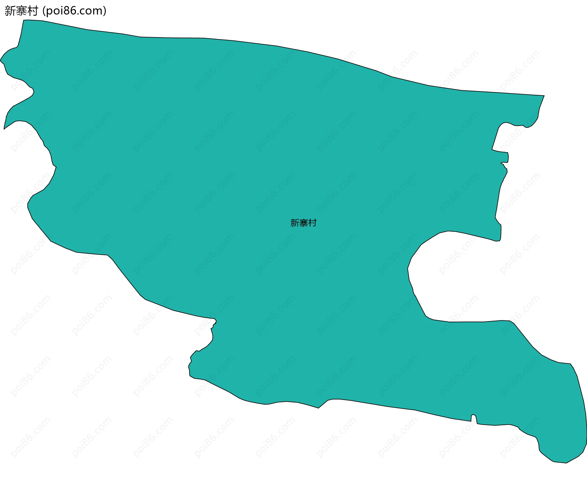 新寨村边界地图