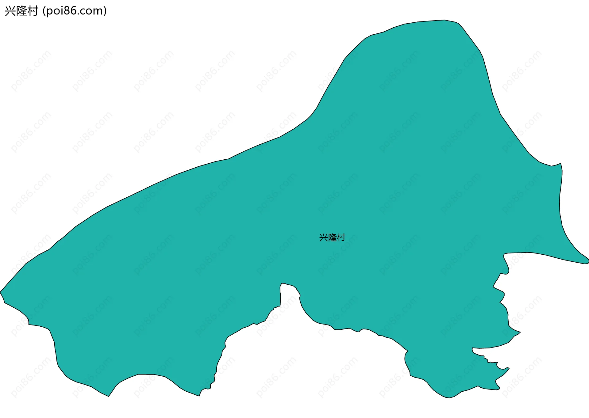兴隆村边界地图