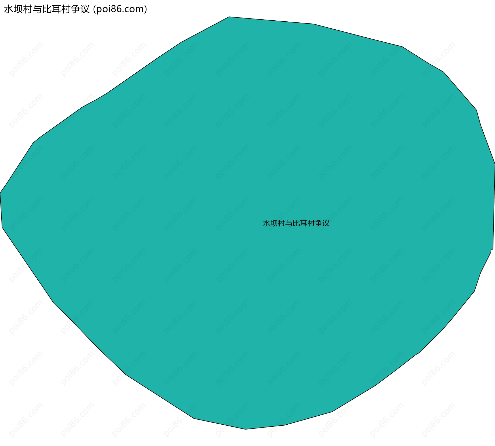 水坝村与比耳村争议边界地图