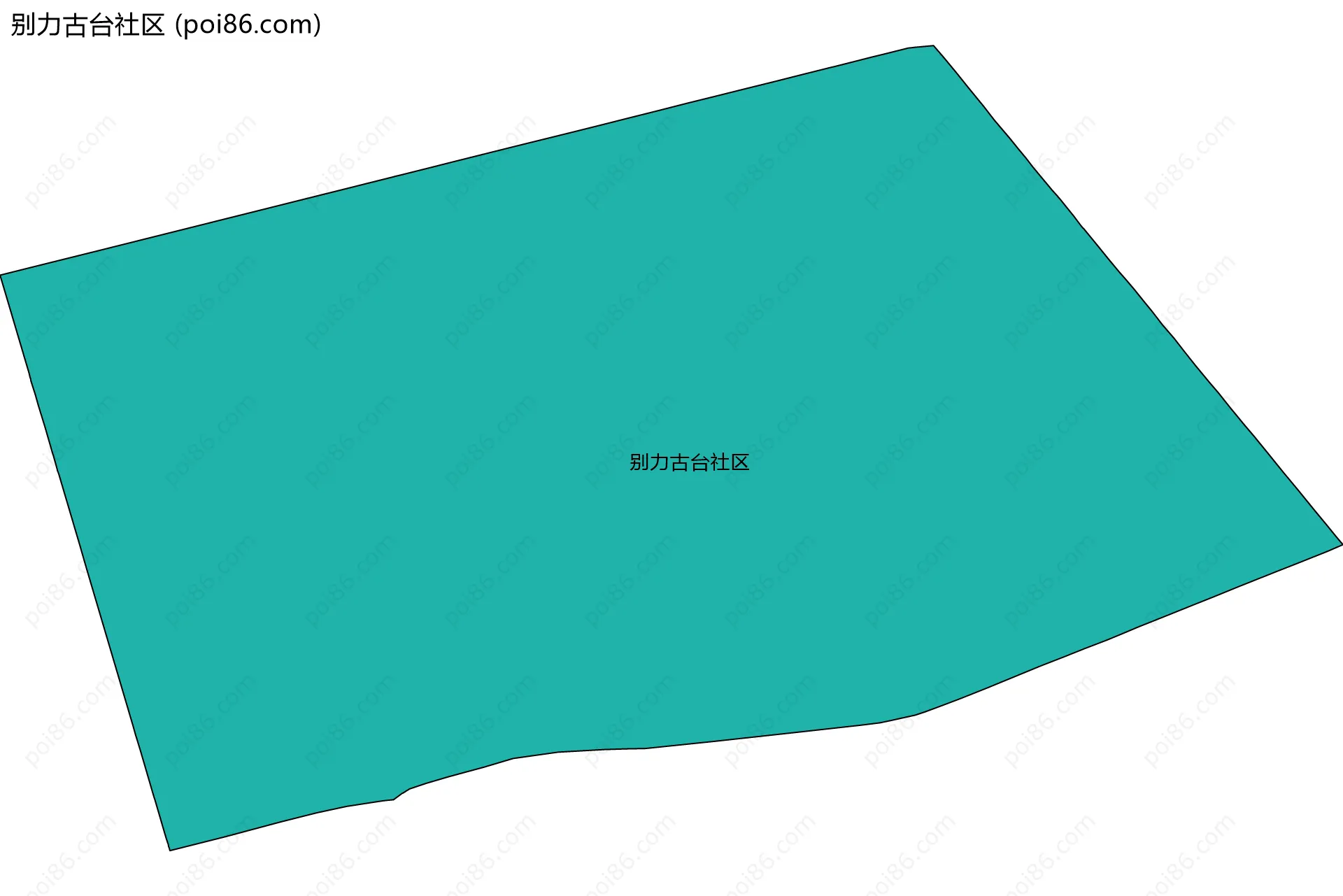 别力古台社区边界地图