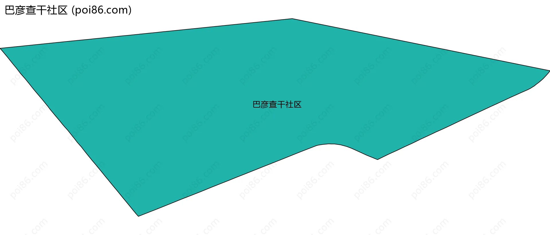 巴彦查干社区边界地图