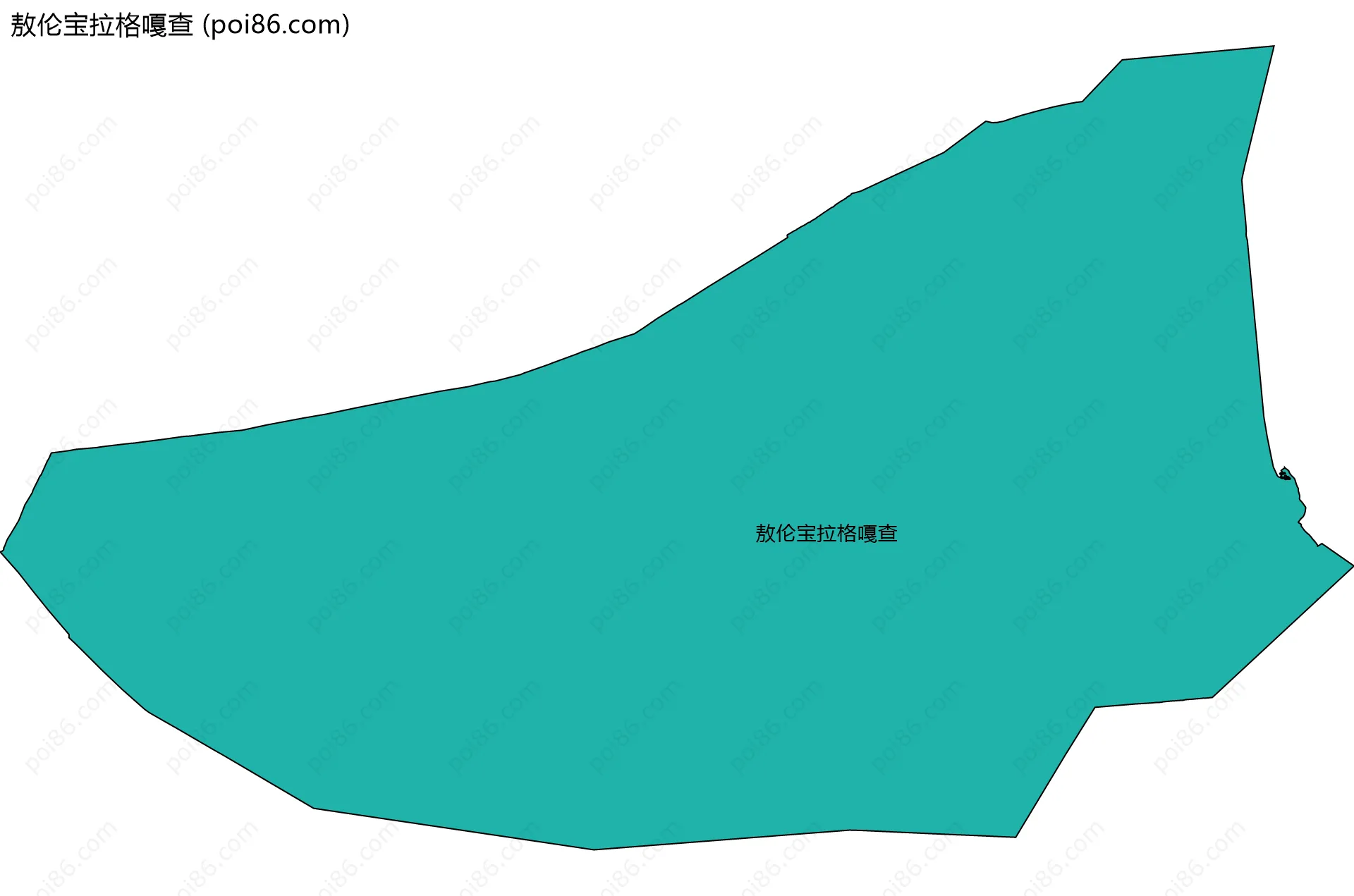 敖伦宝拉格嘎查边界地图