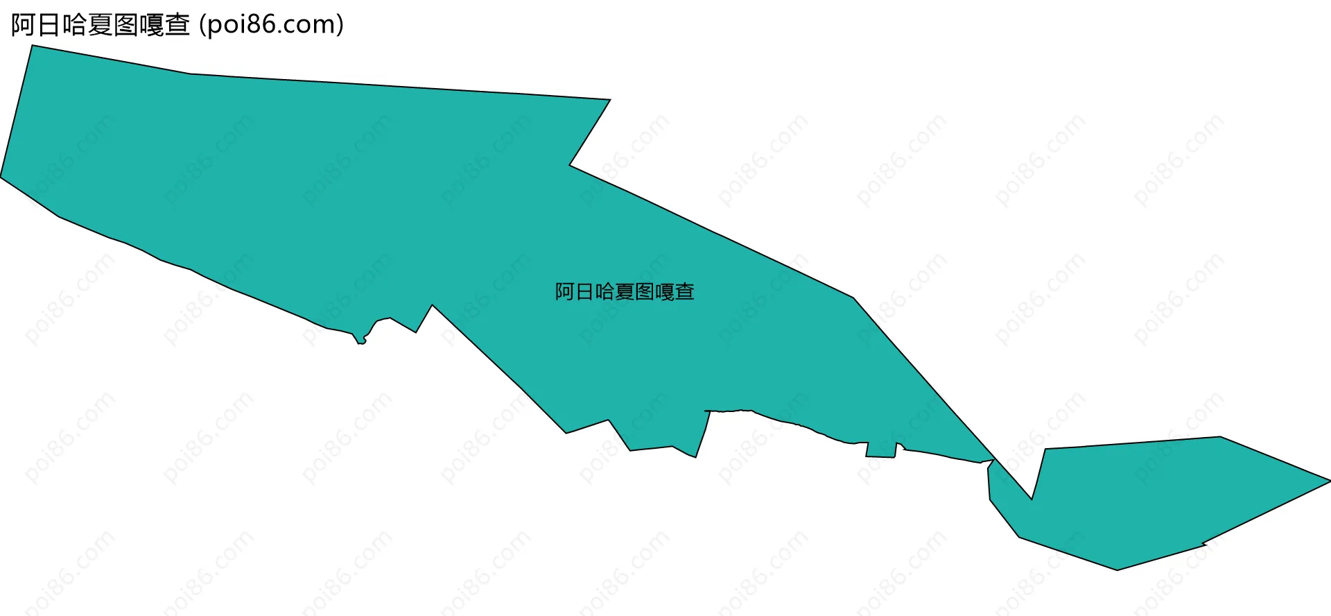 阿日哈夏图嘎查边界地图