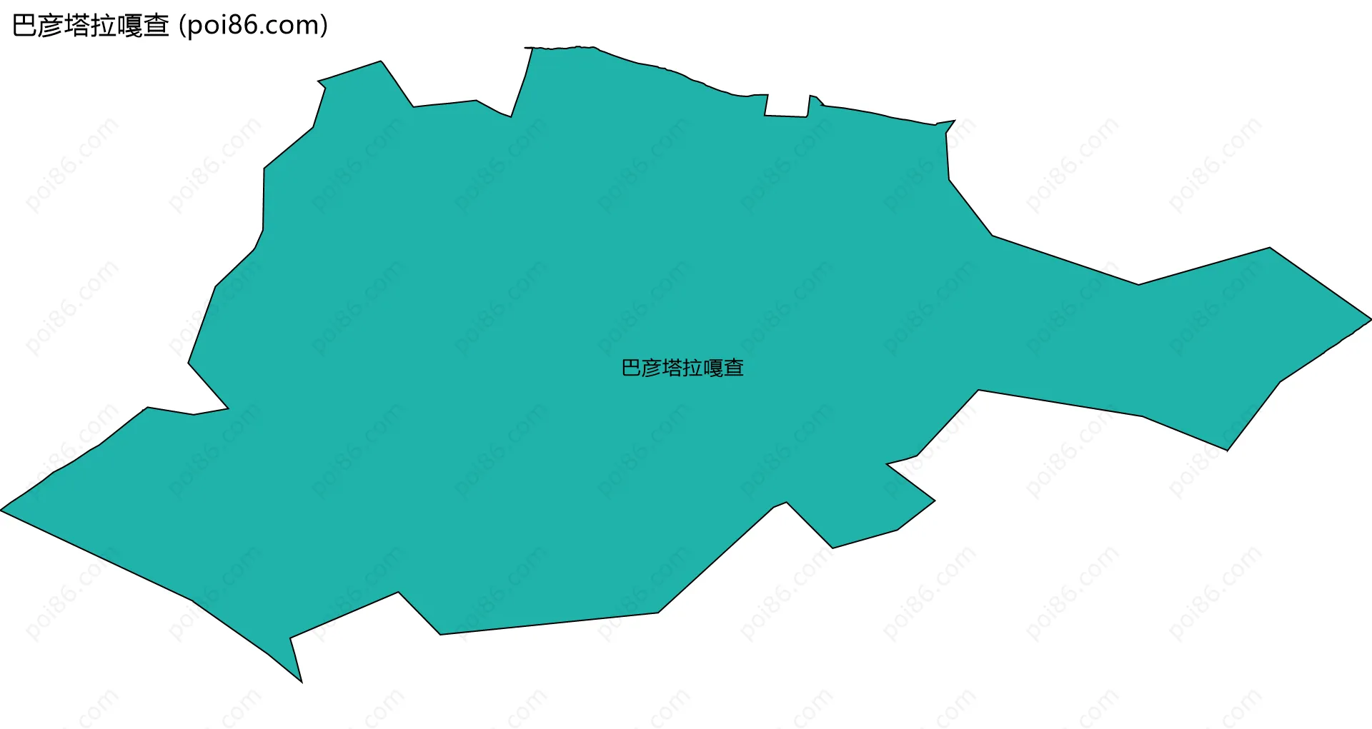 巴彦塔拉嘎查边界地图