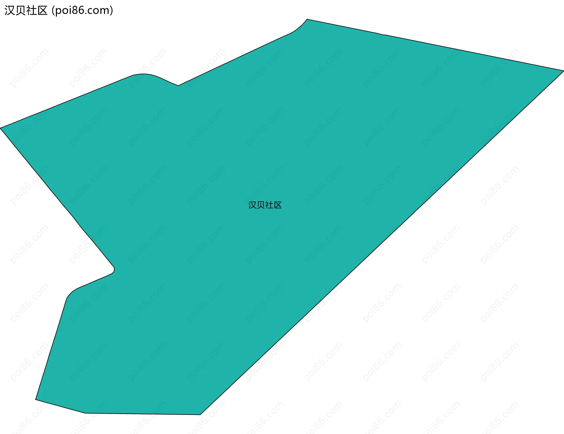 汉贝社区边界地图