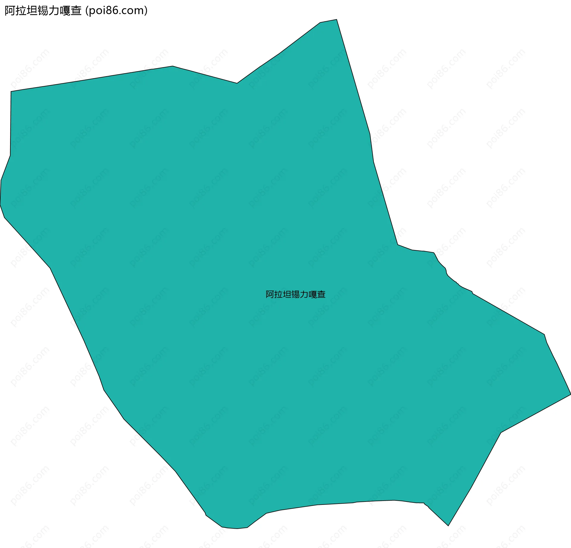 阿拉坦锡力嘎查边界地图