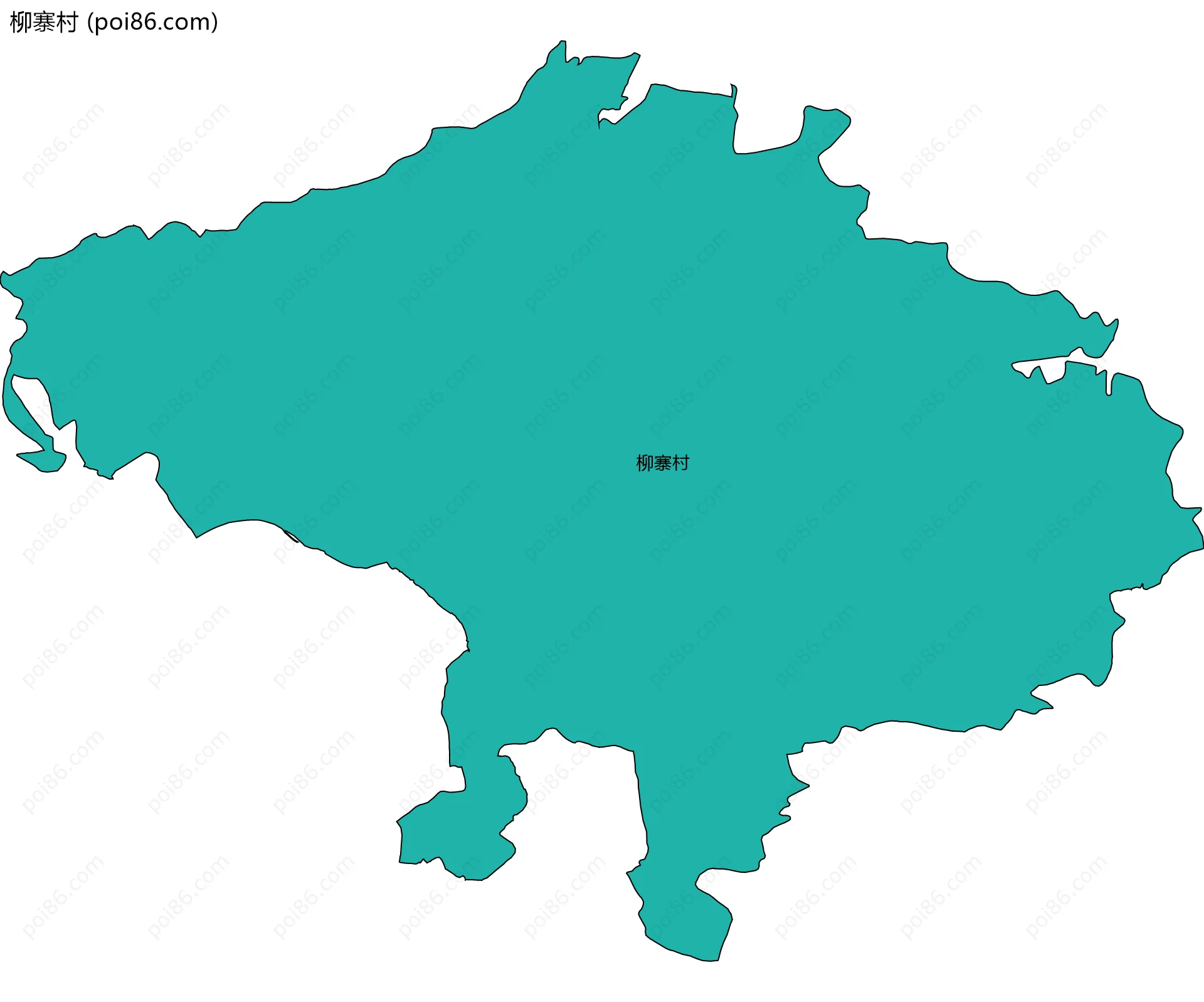 柳寨村边界地图