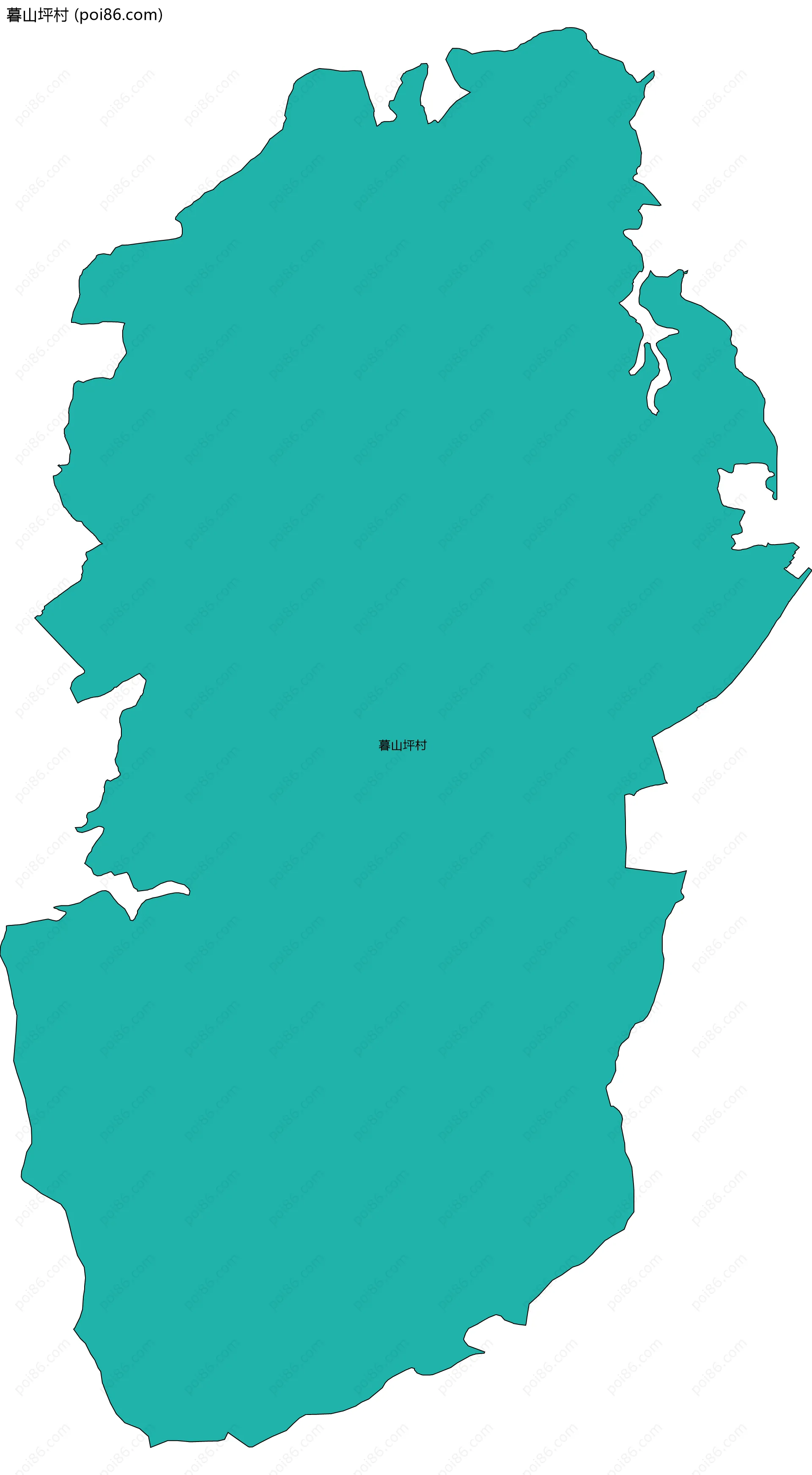 暮山坪村边界地图