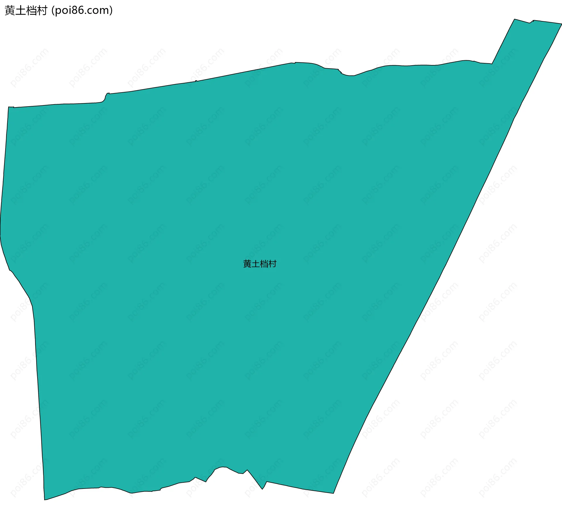 黄土档村边界地图