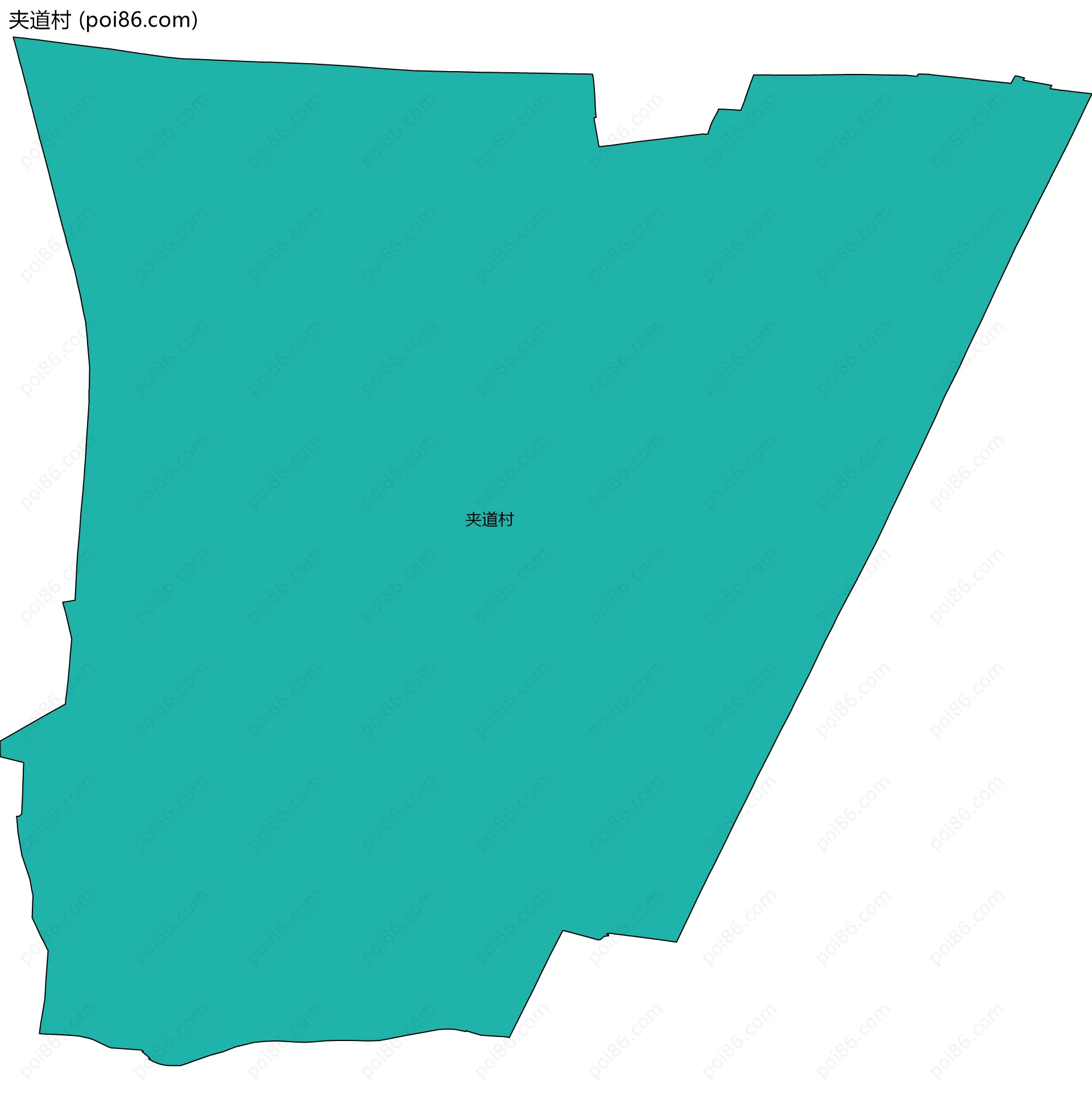 夹道村边界地图