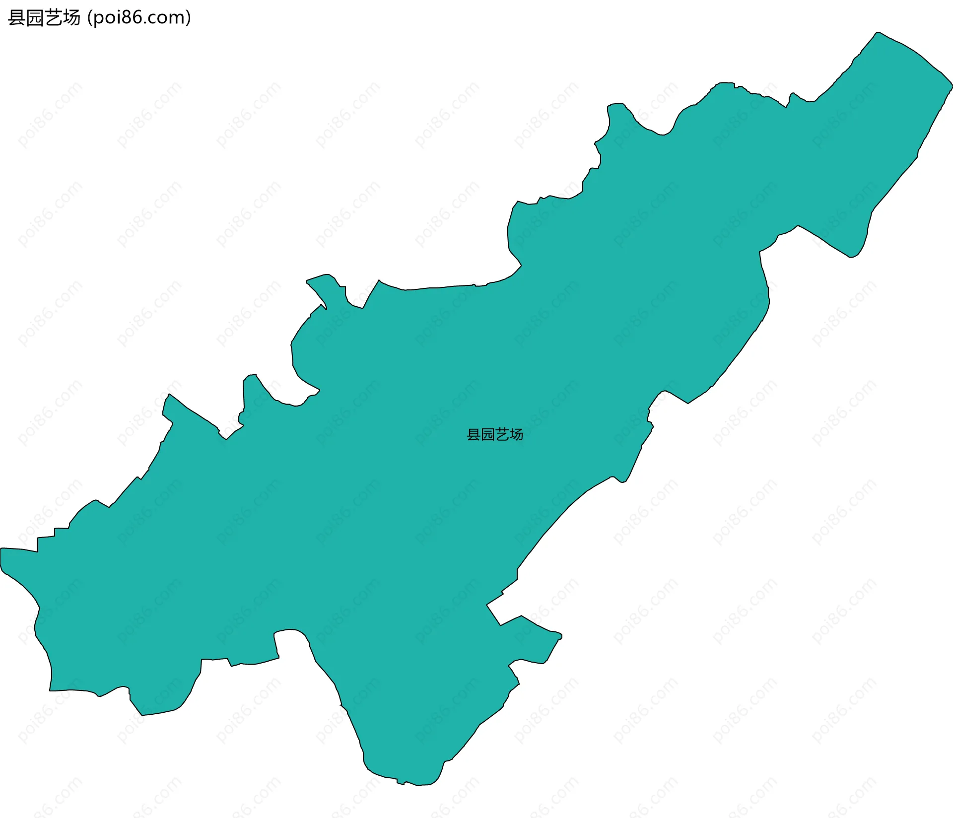 县园艺场边界地图