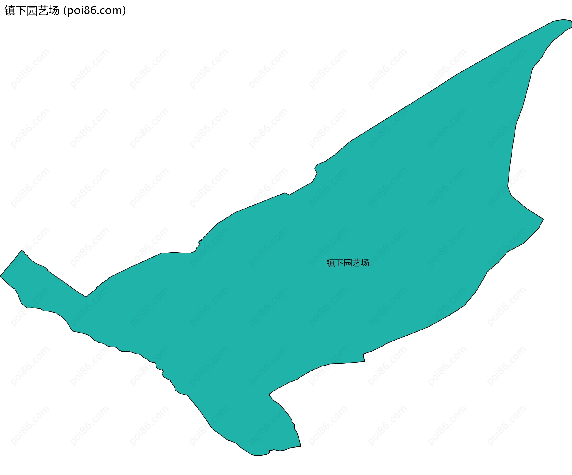 镇下园艺场边界地图