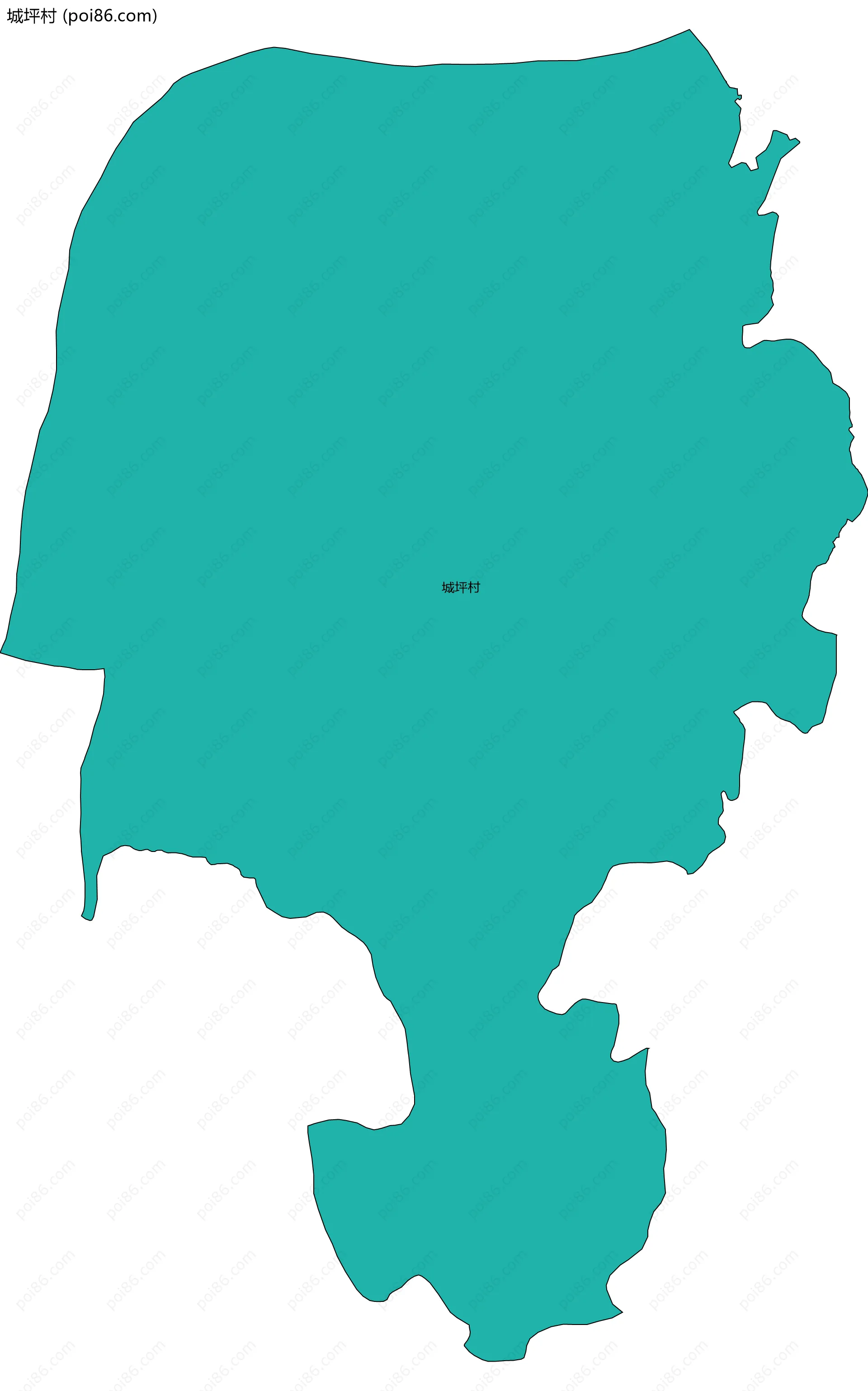 城坪村边界地图