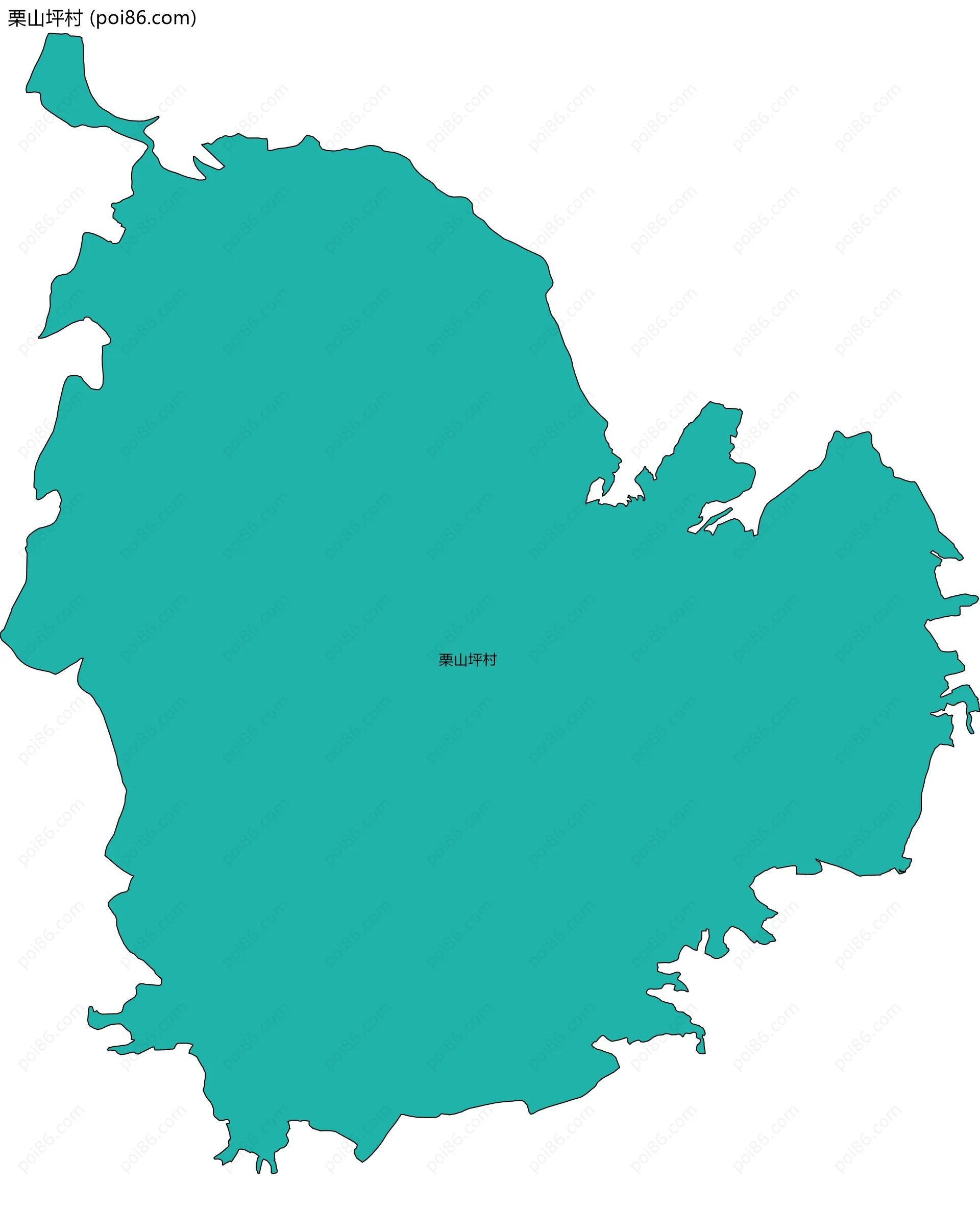 栗山坪村边界地图