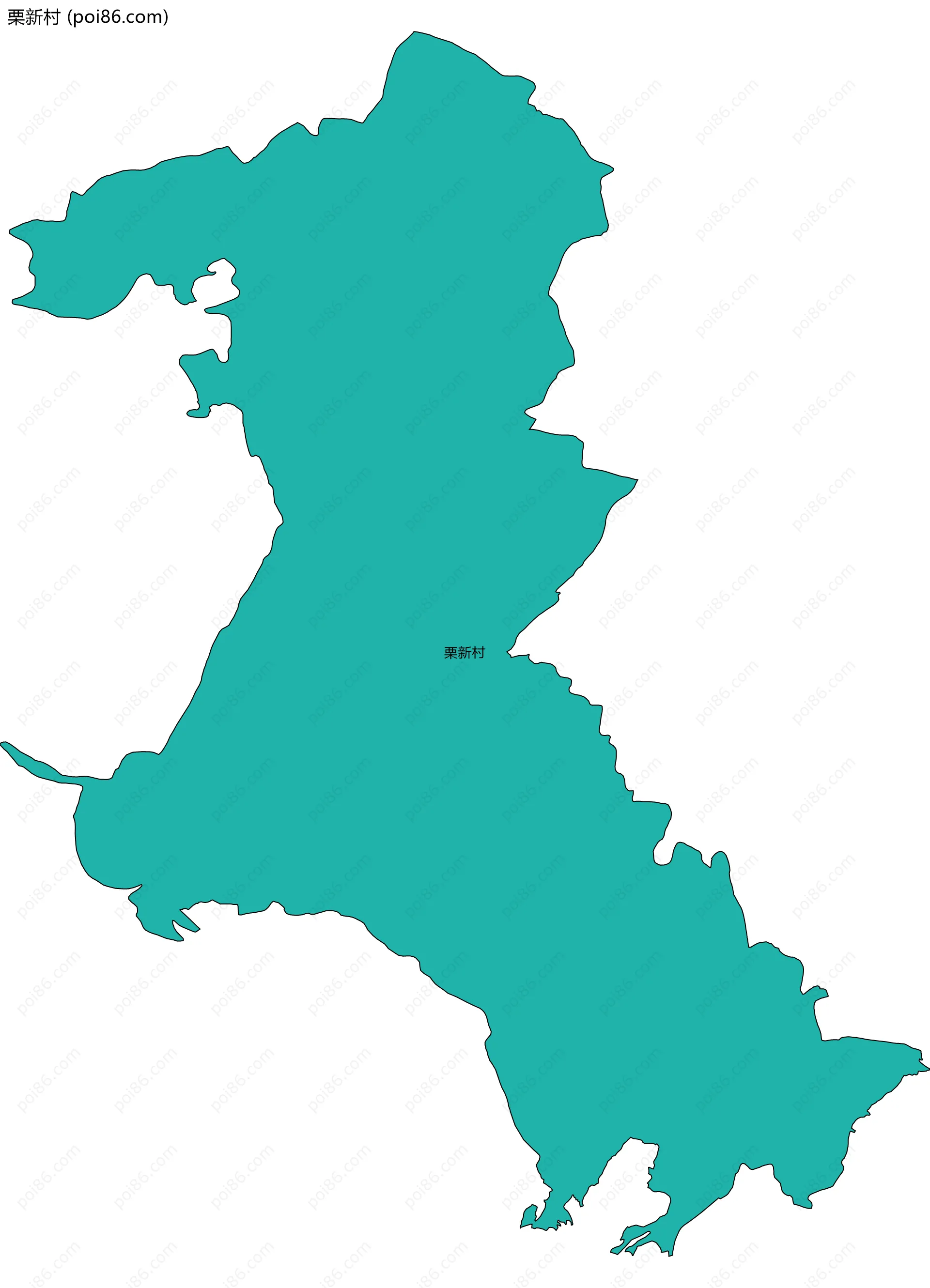 栗新村边界地图