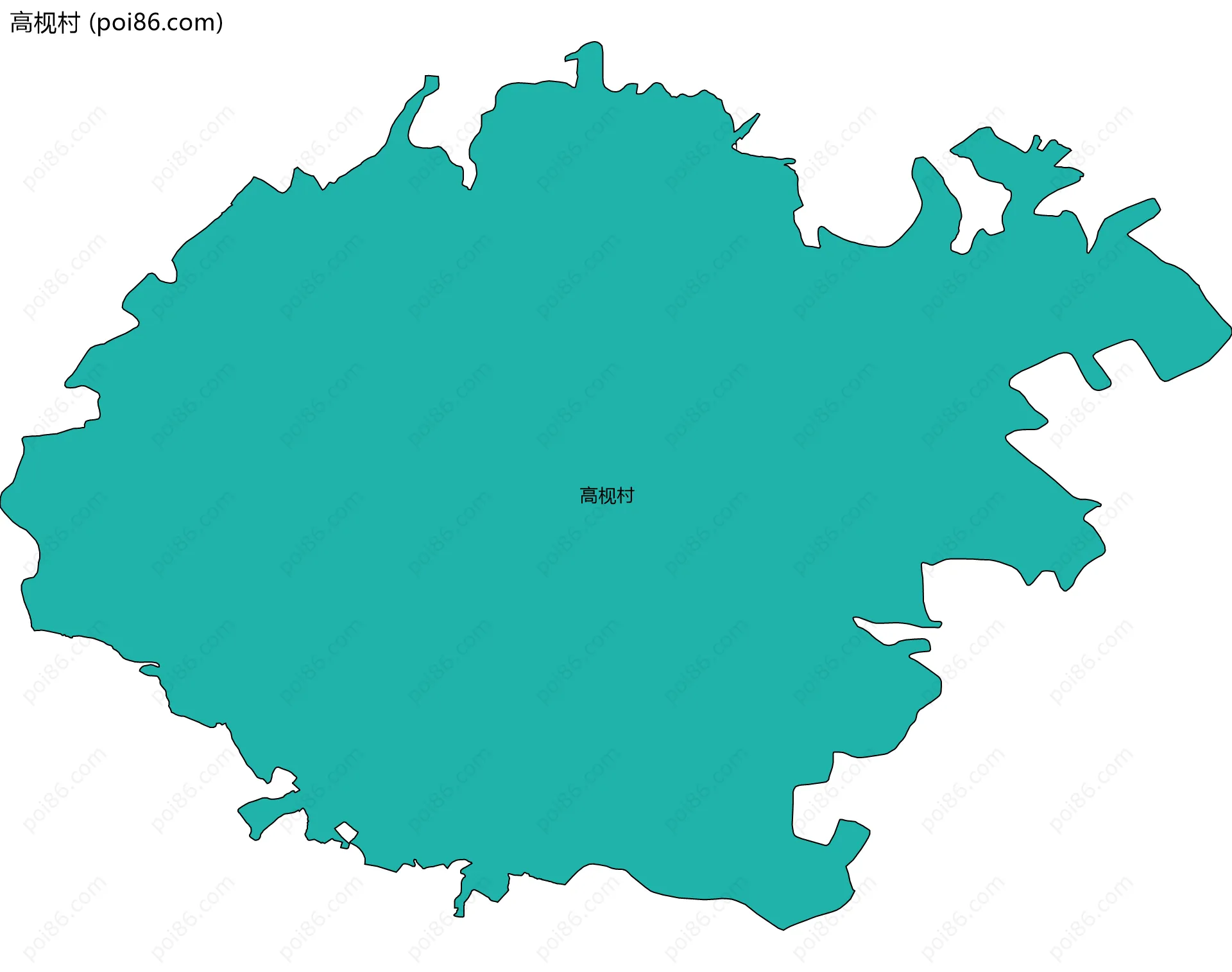 高枧村边界地图